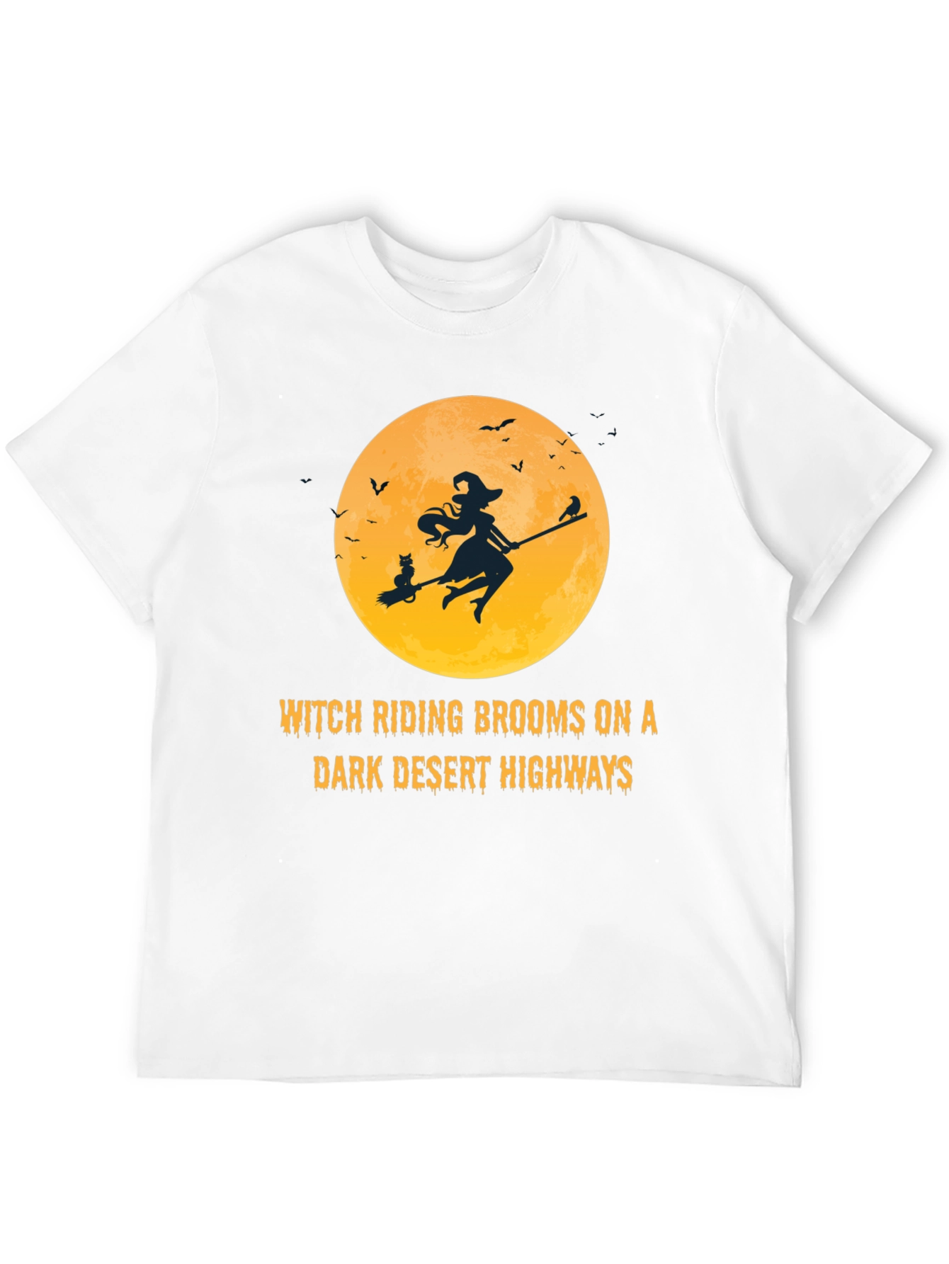 Witch Riding Brooms T-Shirt: Halloween Graphic Tee
