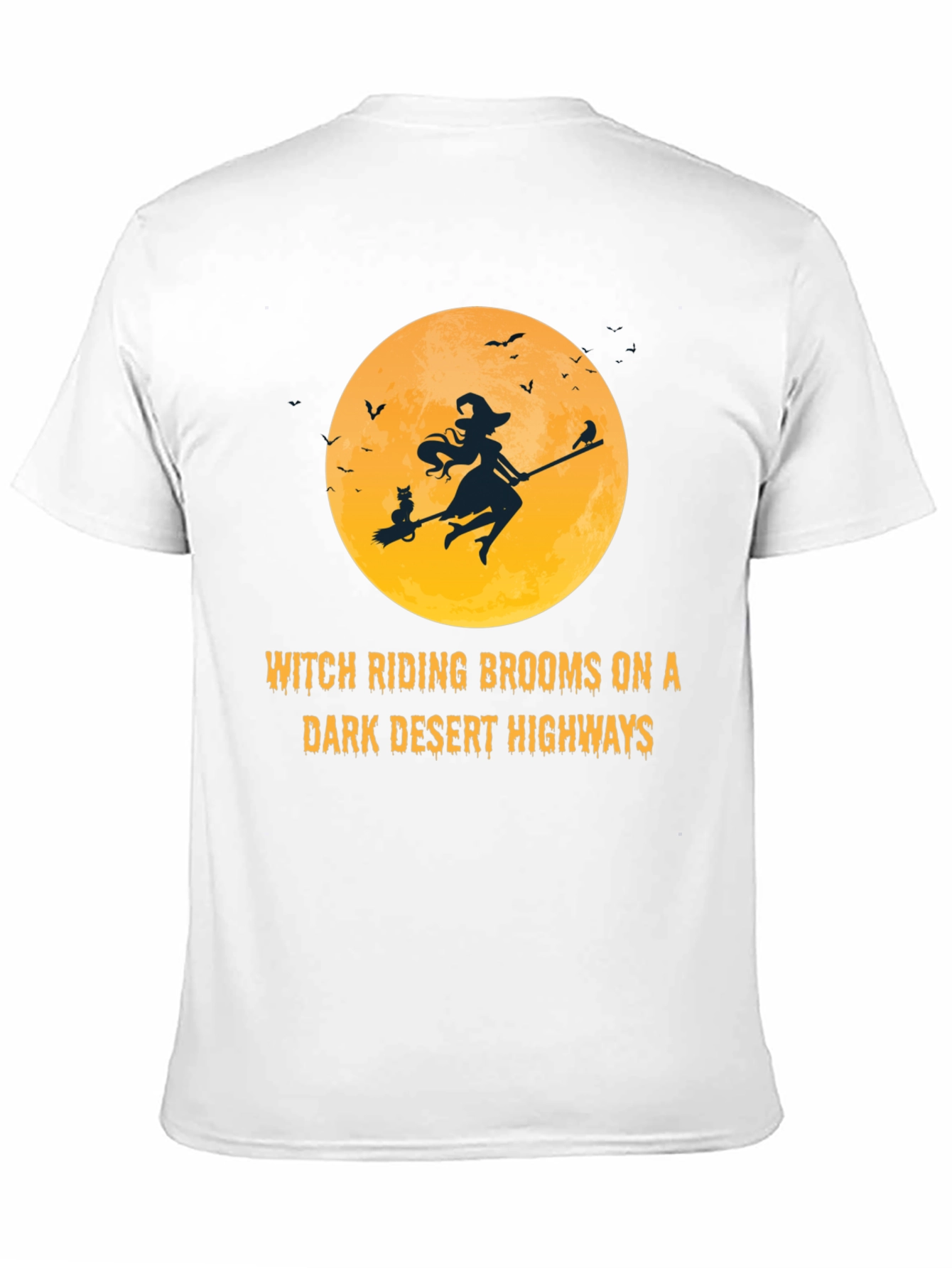 Witch Riding Brooms T-Shirt: Halloween Graphic Tee