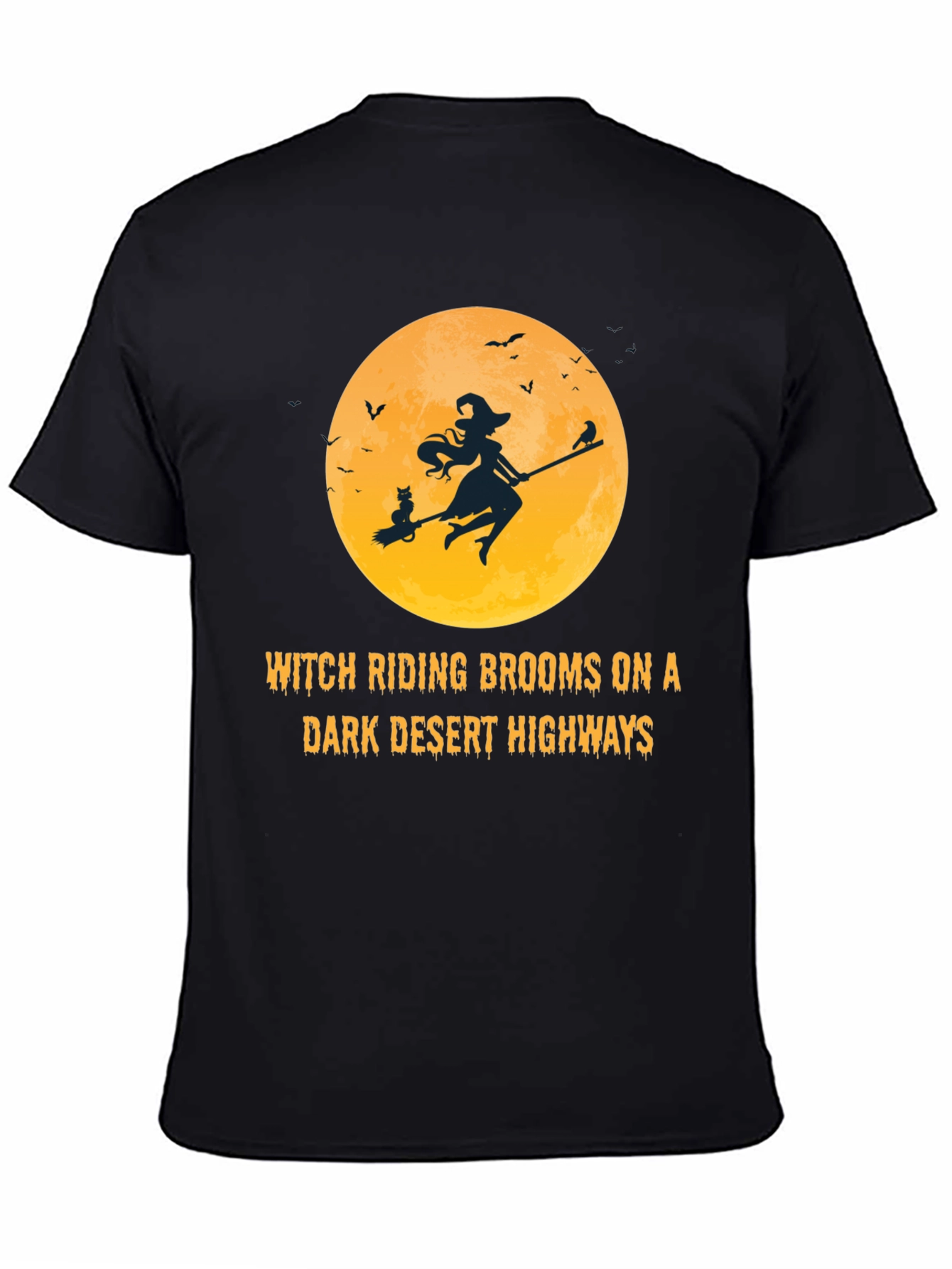 Witch Riding Brooms T-Shirt: Halloween Graphic Tee