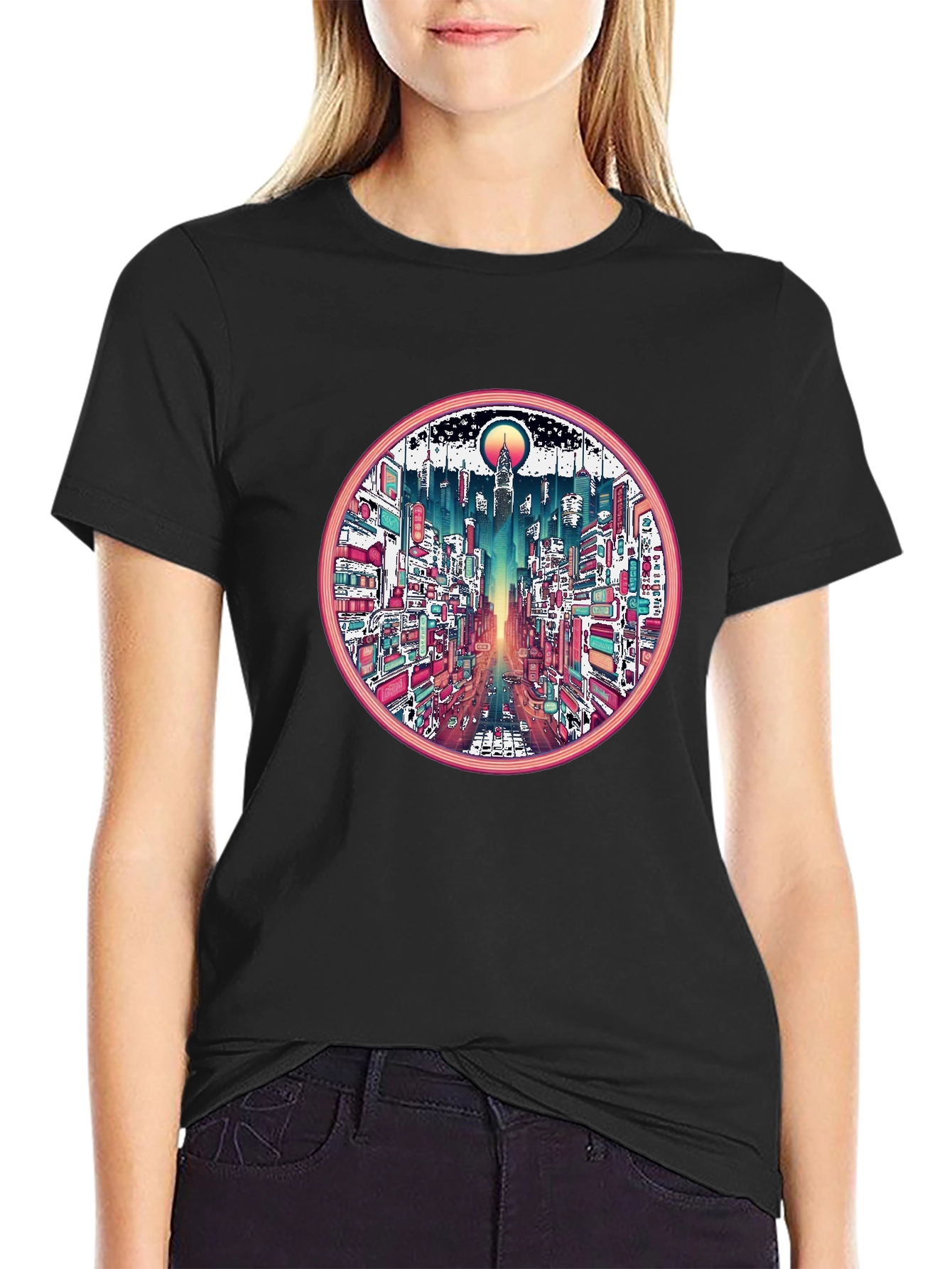 Urban Dreamscape Tee - Cityscape Graphic T-Shirt