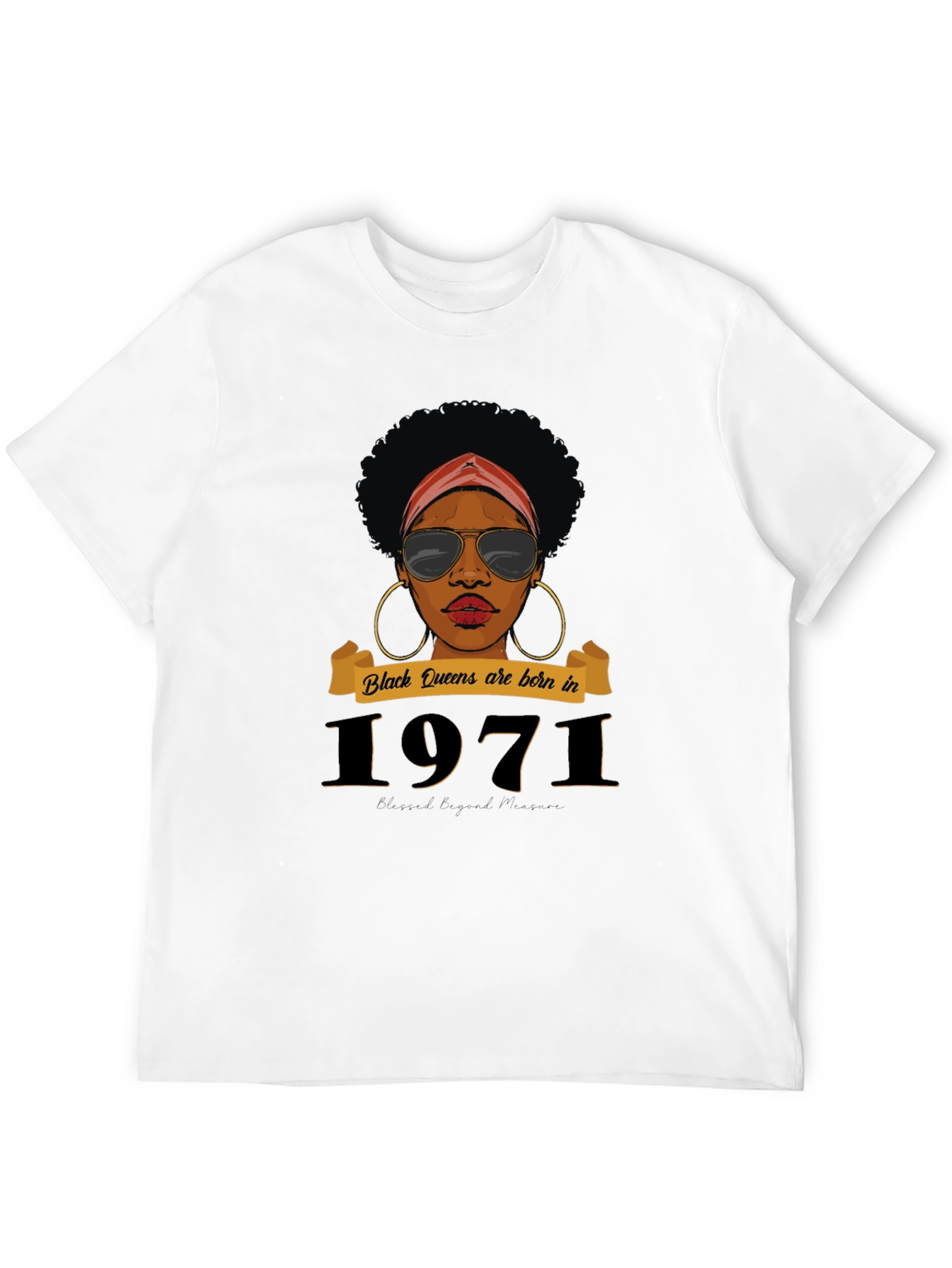 Black Queens Born in 1971 T-Shirt