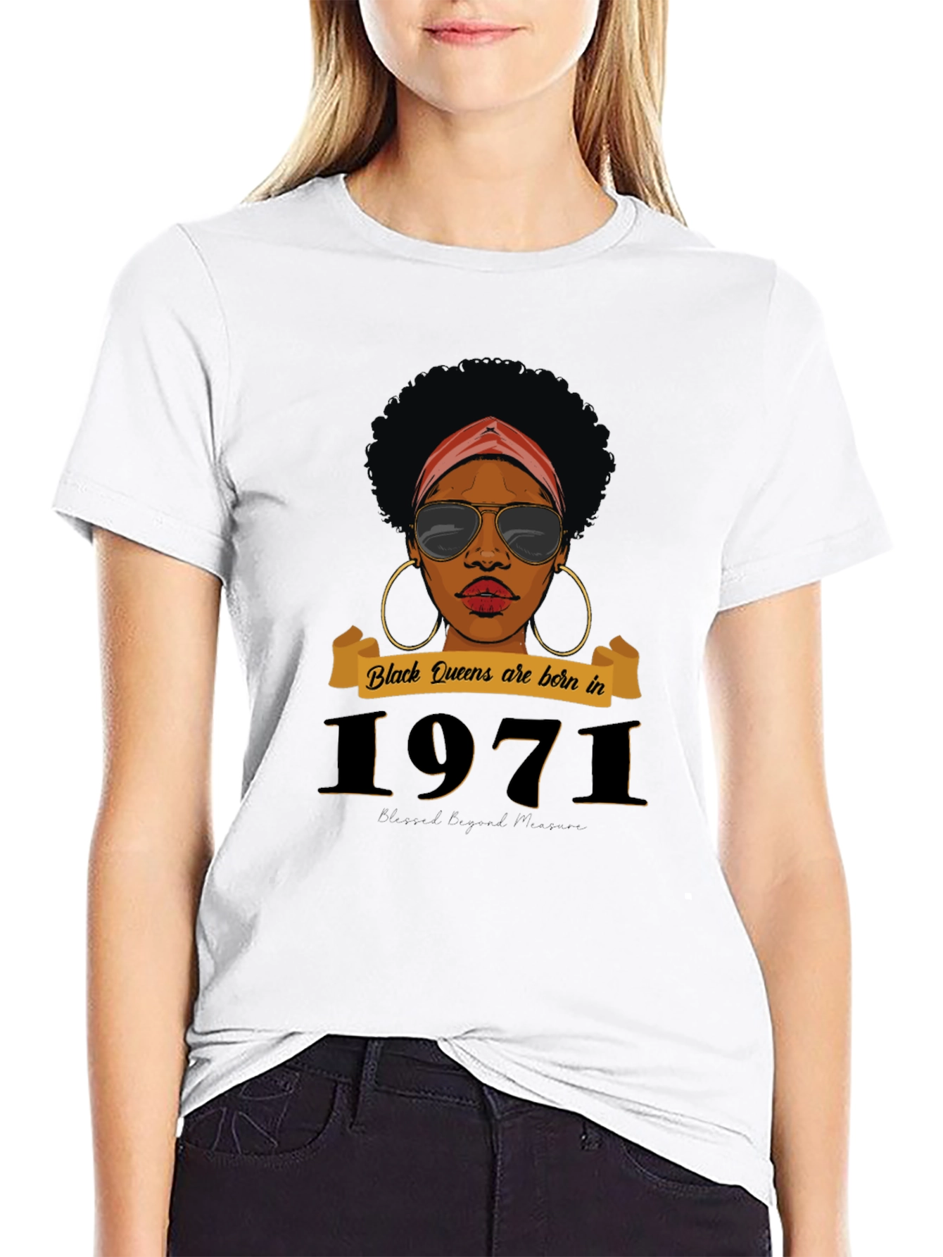 Black Queens Born in 1971 T-Shirt