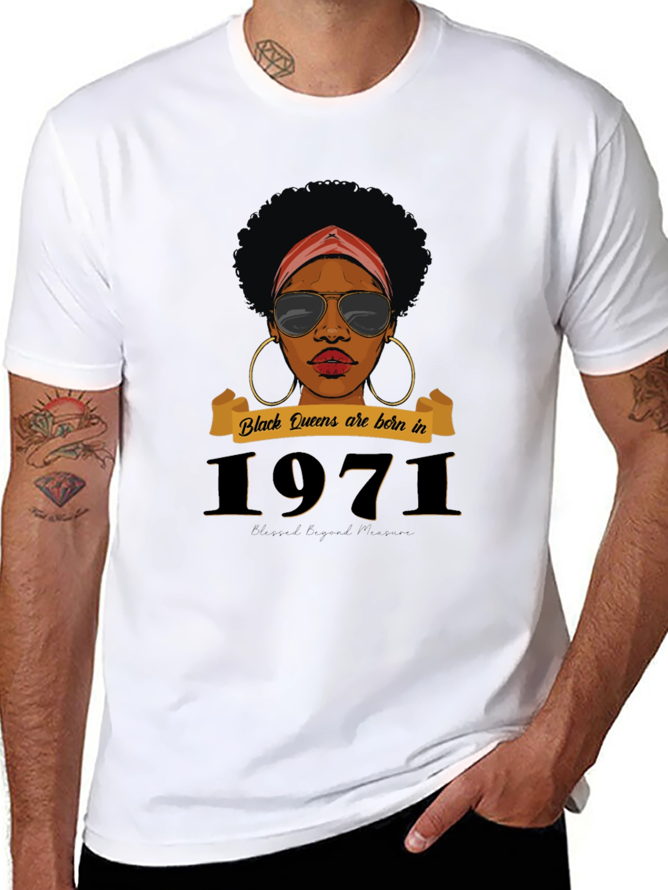 Black Queens Born in 1971 T-Shirt