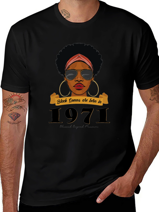 Black Queens Born in 1971 T-Shirt
