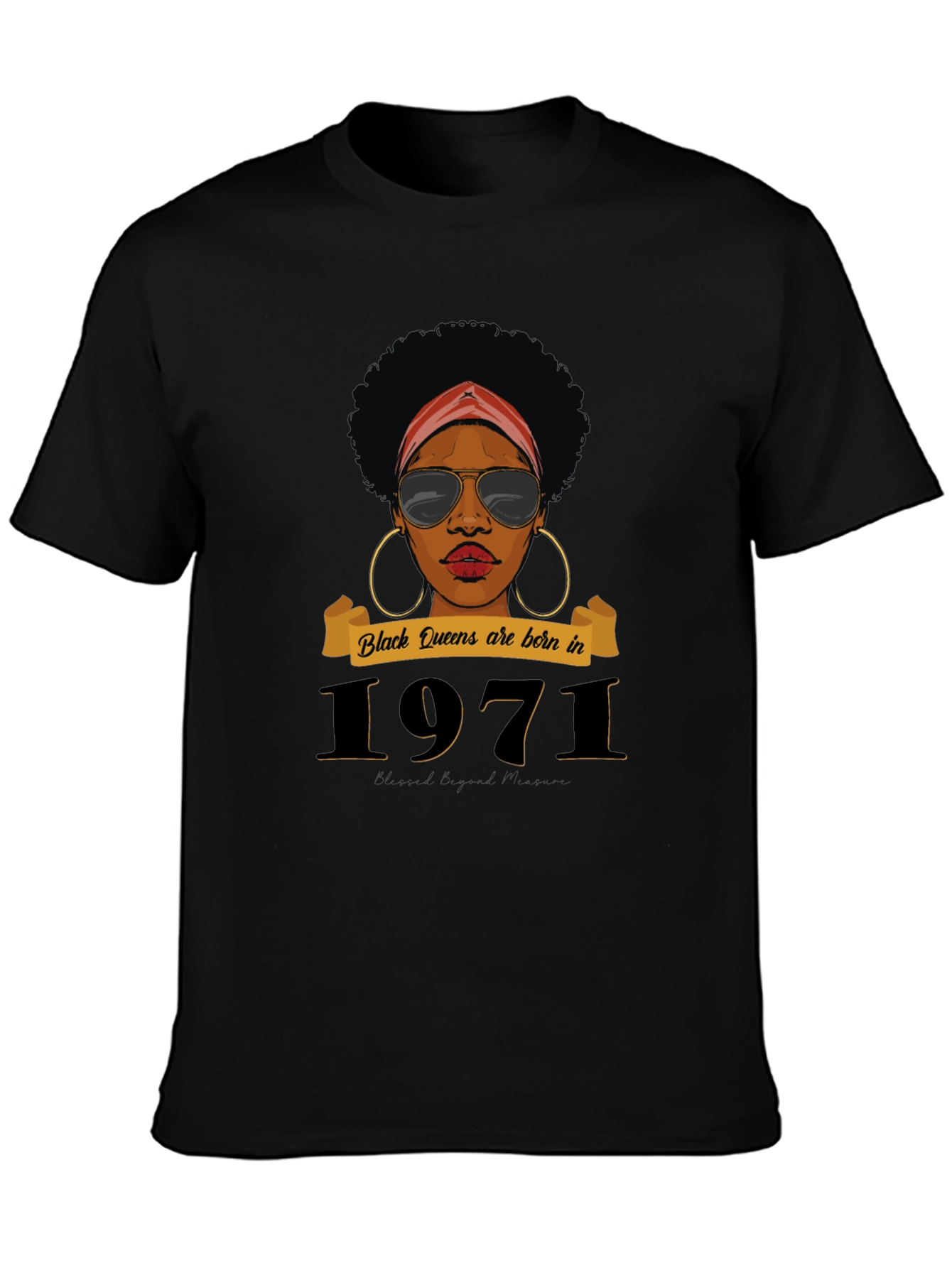 Black Queens Born in 1971 T-Shirt