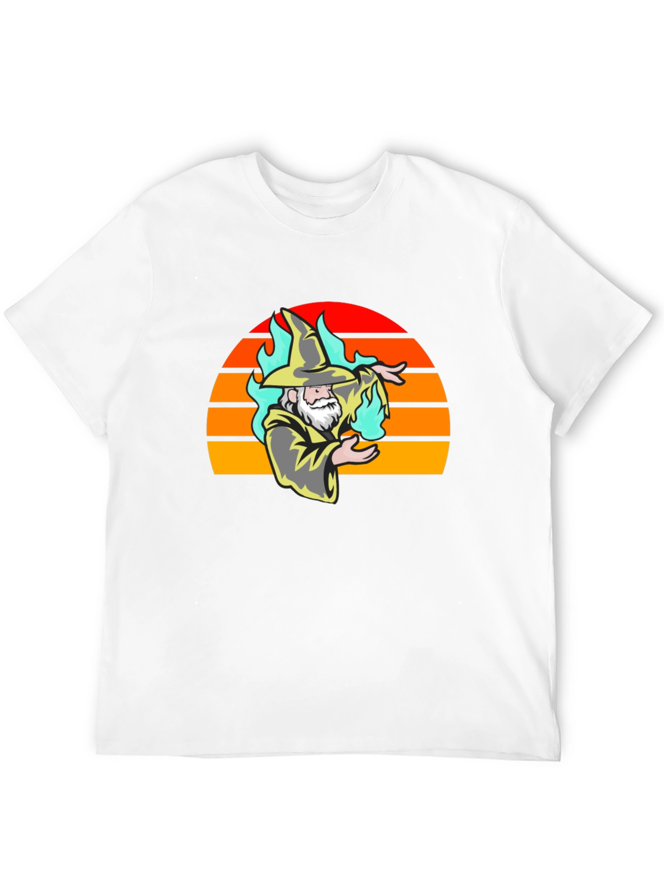 Wizard Sunset Graphic Tee - Stylish Magic T-Shirt