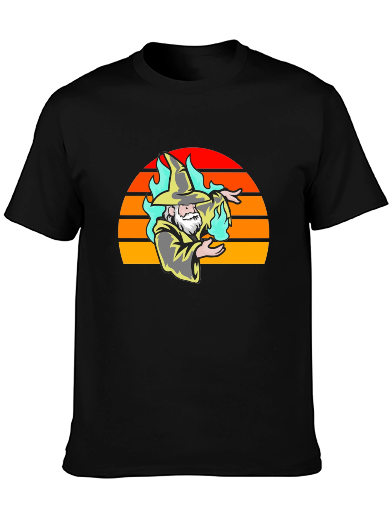 Wizard Sunset Graphic Tee - Stylish Magic T-Shirt