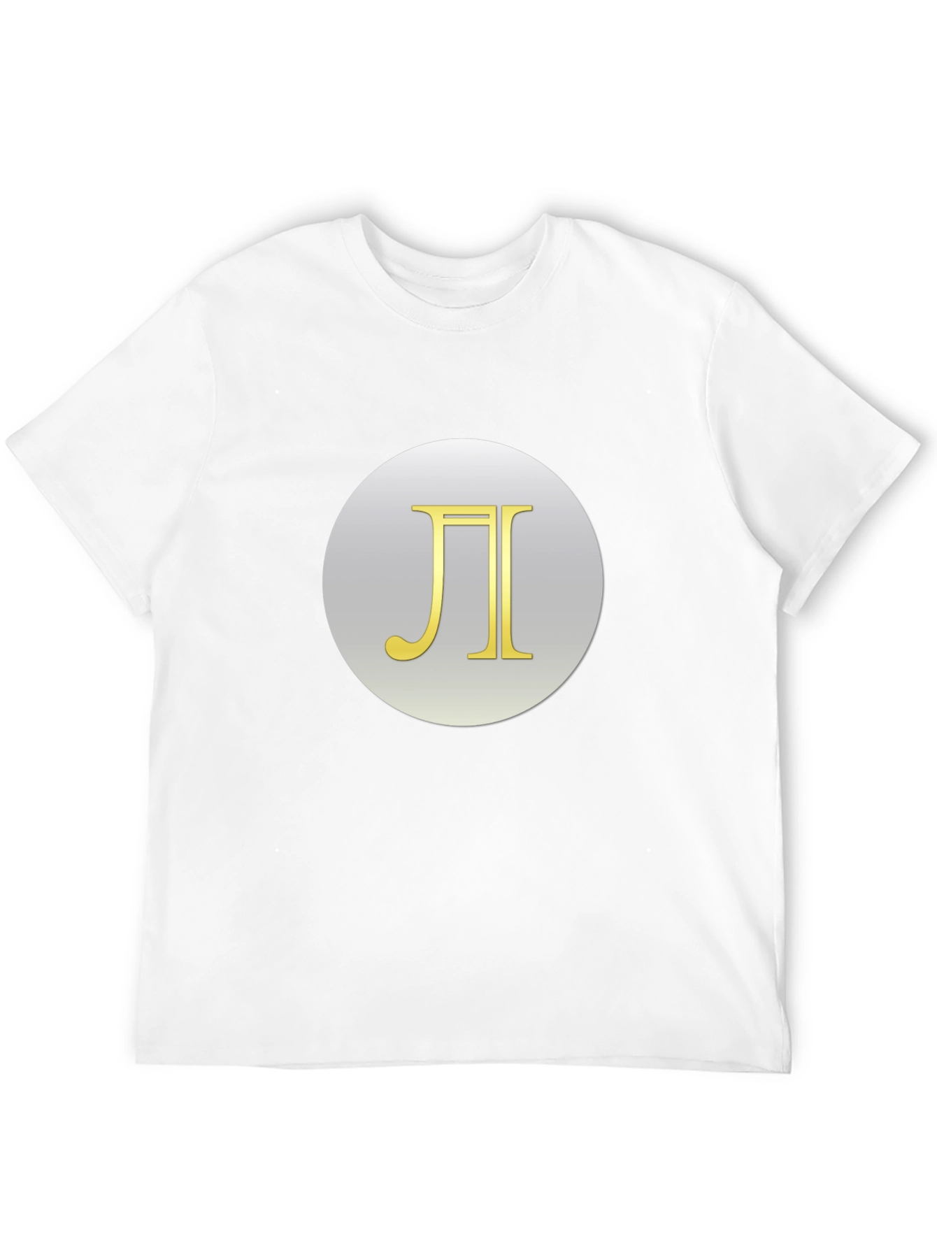 Pi Symbol T-Shirt - Black Cotton Blend