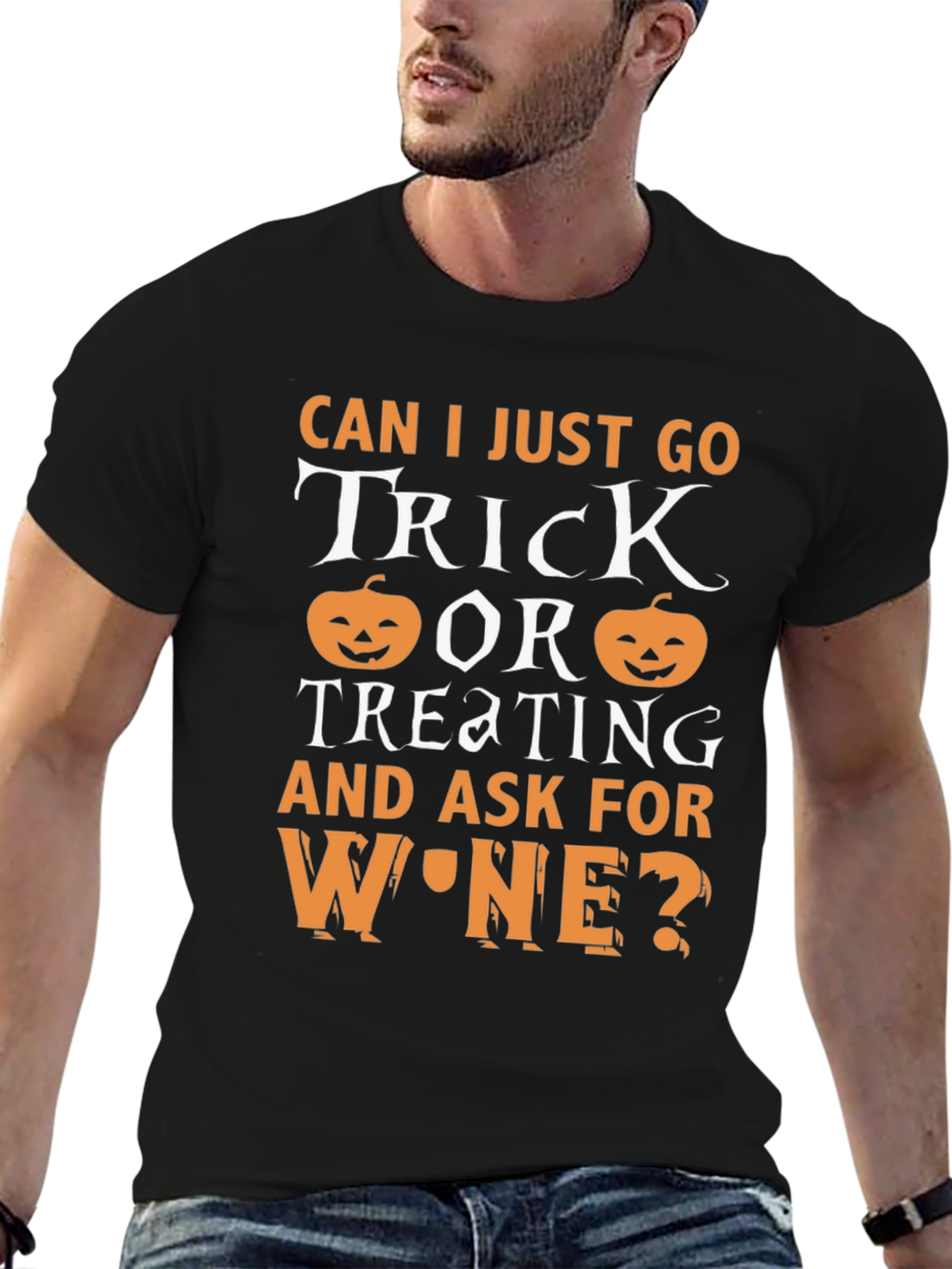 Halloween Trick or Treat Wine T-Shirt