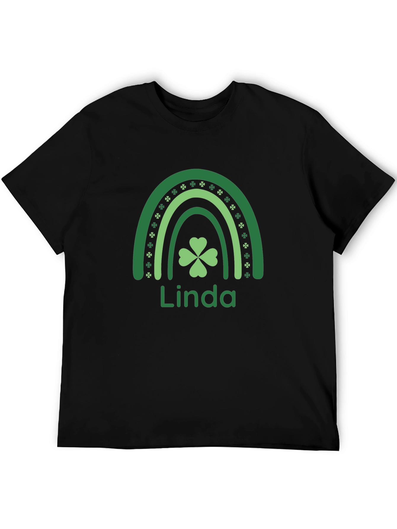 Linda St. Patricks Day Shamrock Rainbow T-Shirt