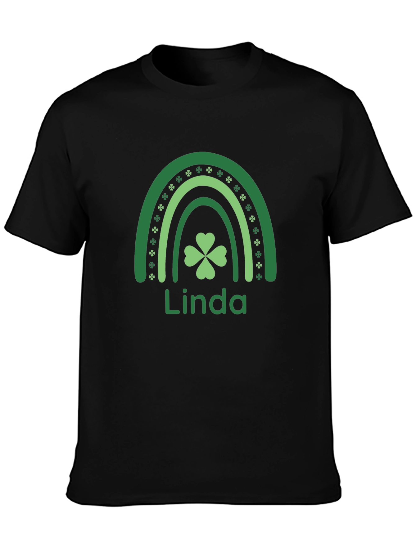 Linda St. Patricks Day Shamrock Rainbow T-Shirt