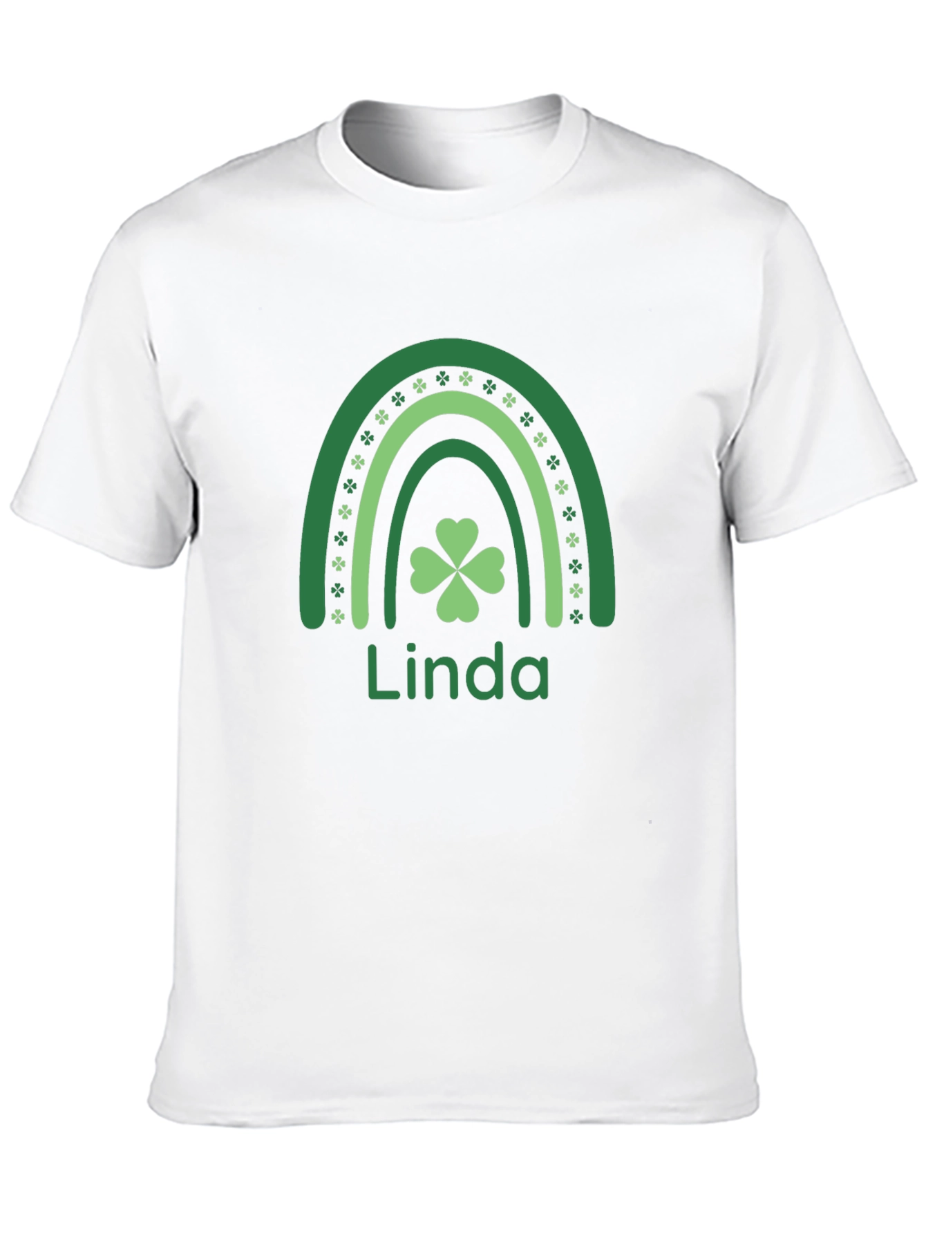 Linda St. Patricks Day Shamrock Rainbow T-Shirt