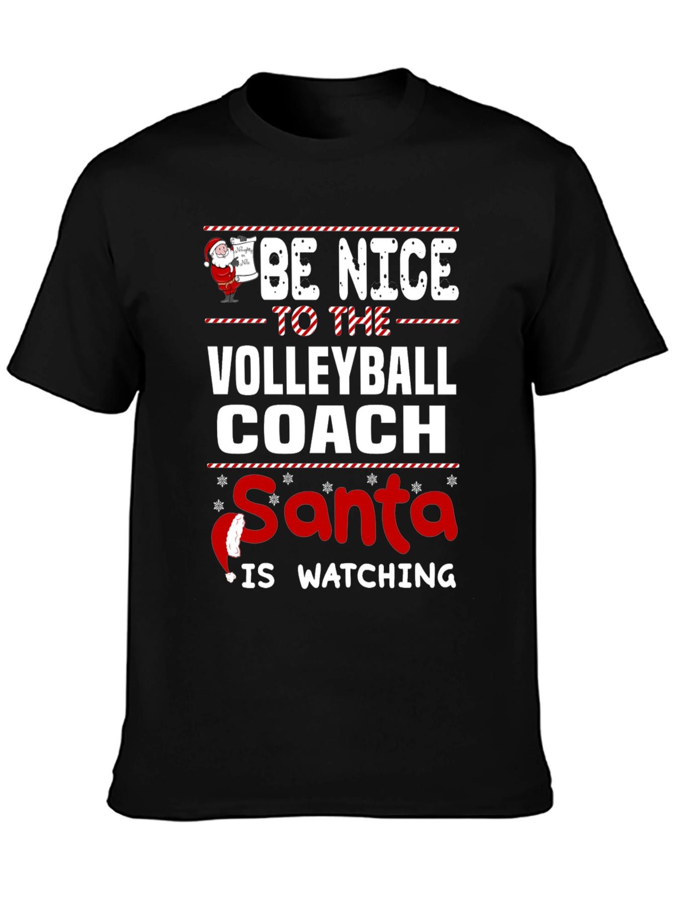 Funny Christmas Volleyball Coach T-Shirt