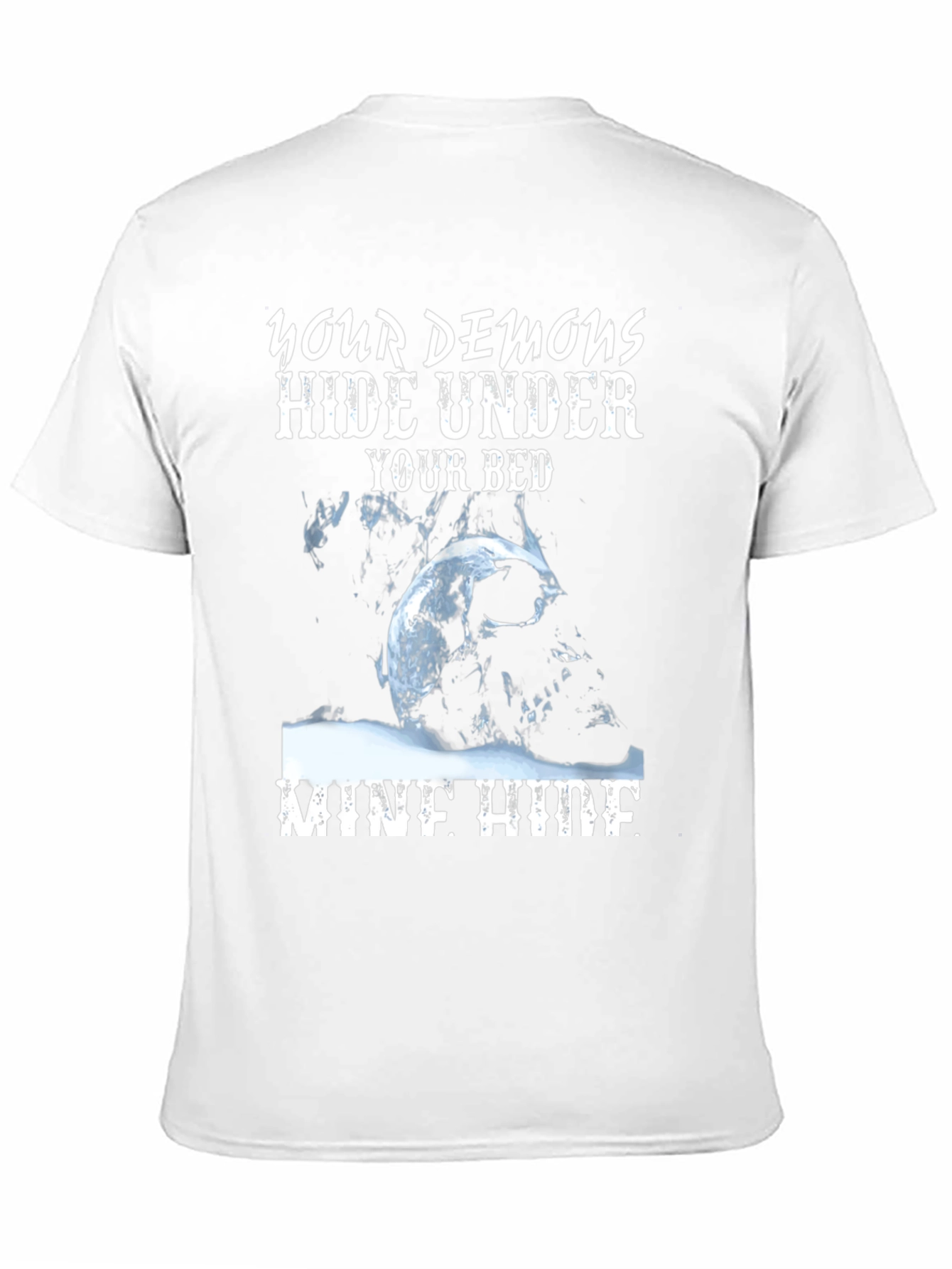 Demons Under Bed Graphic Tee - Mens Black T-Shirt