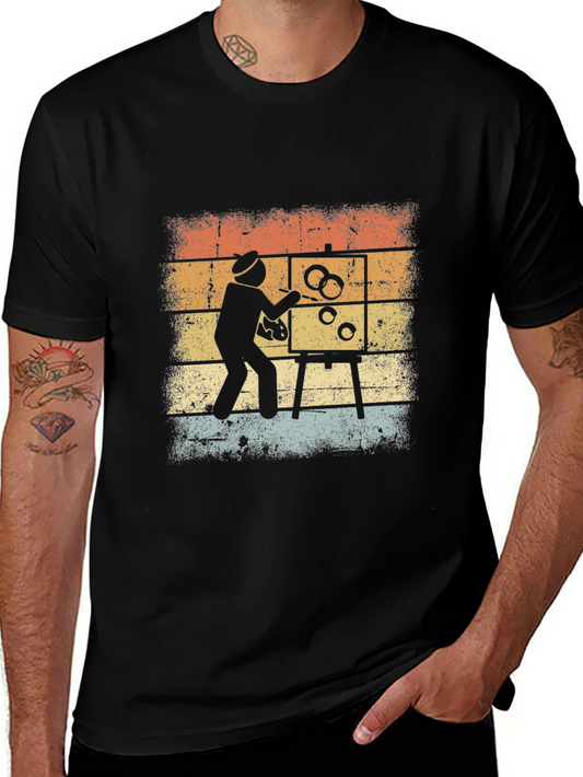 Retro Artist Painting T-Shirt