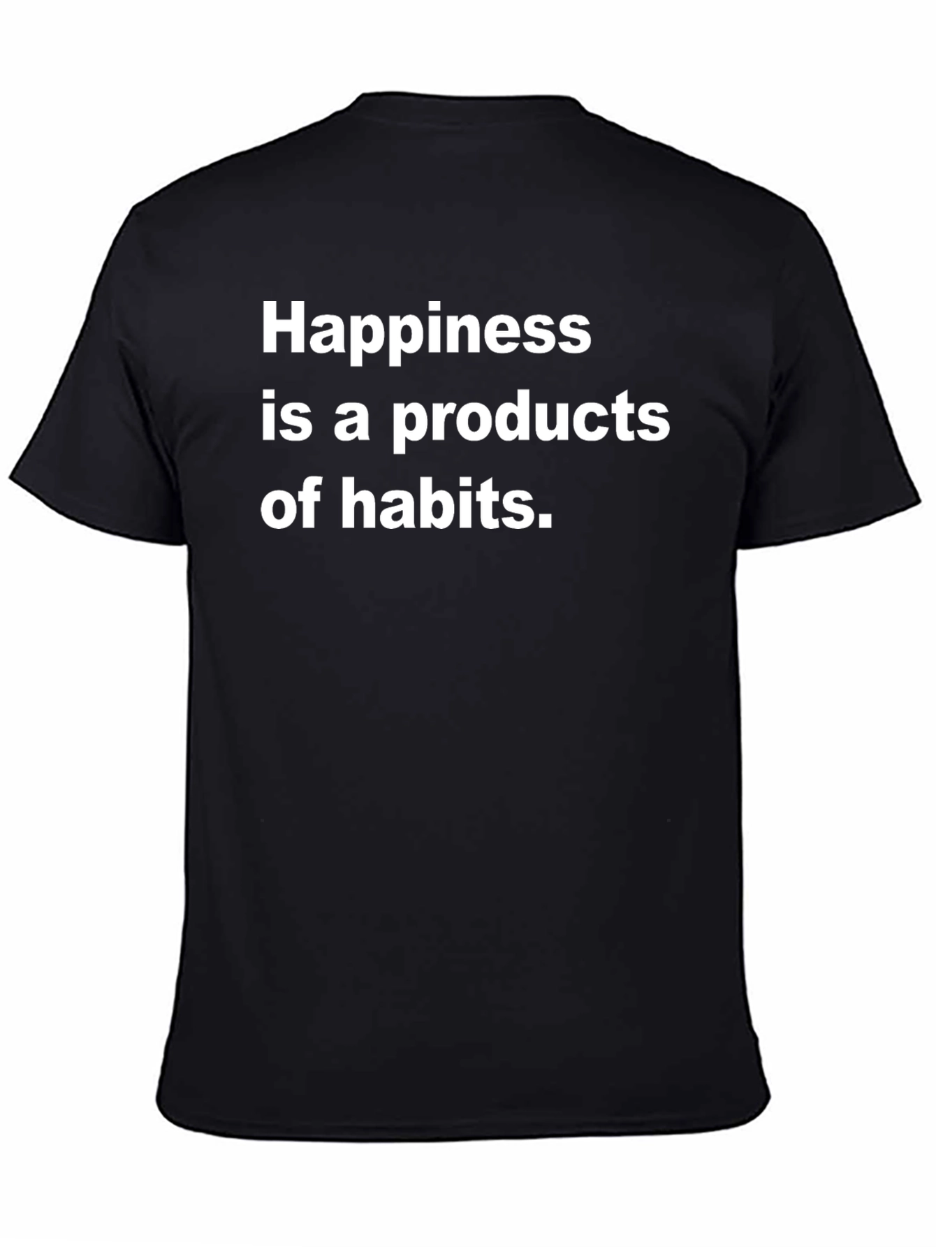 Happiness Habits Black T-Shirt