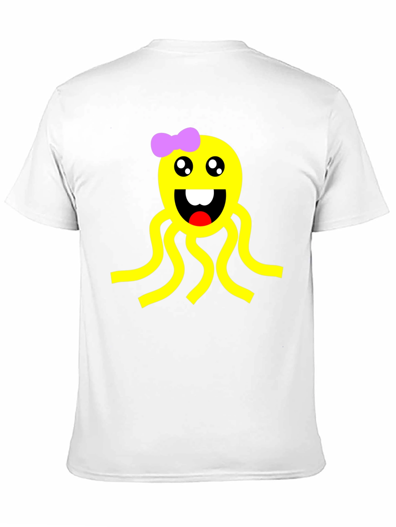 Cute Octopus Graphic Black T-Shirt