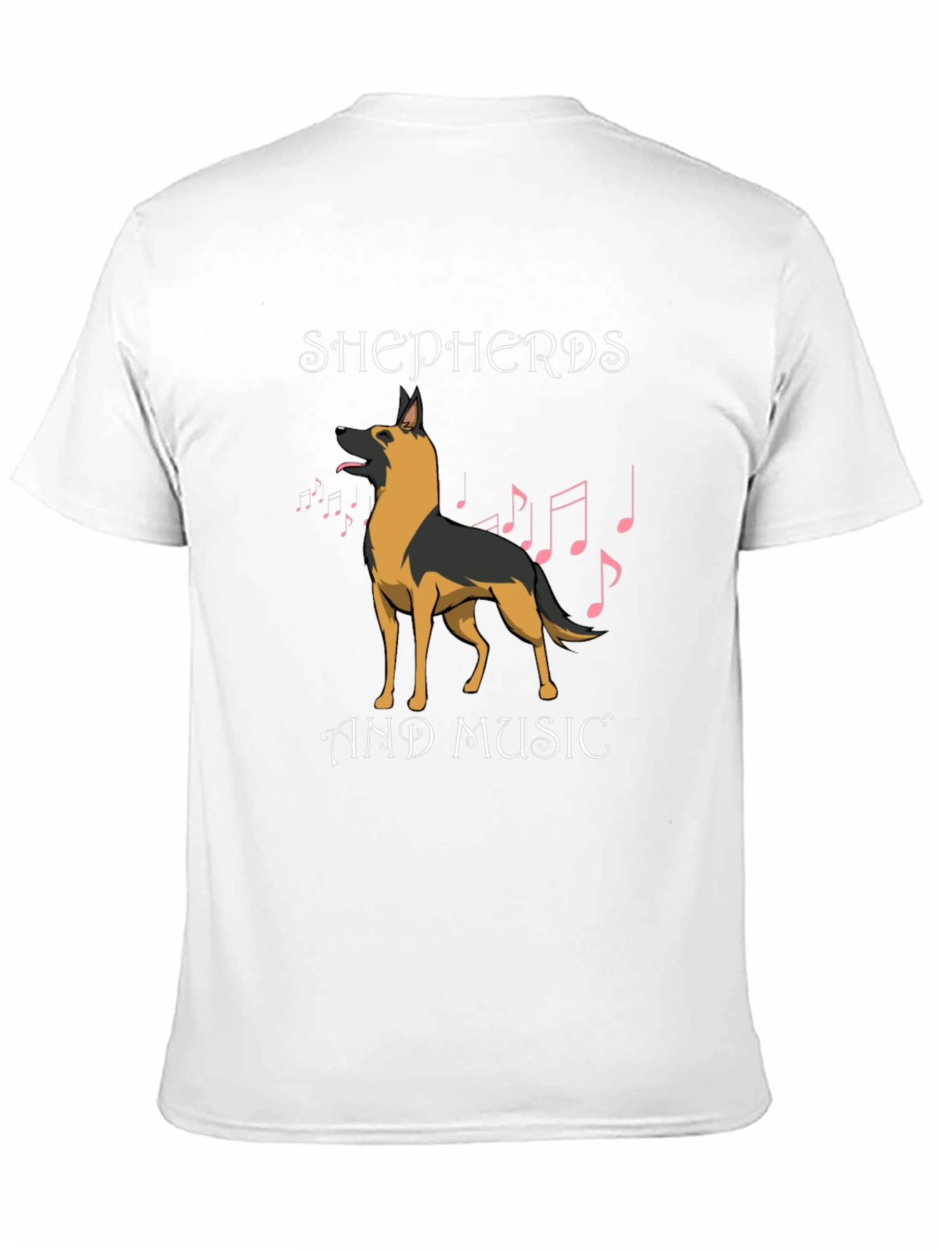 Shepherds and Music T-Shirt - Dog Lover Tee