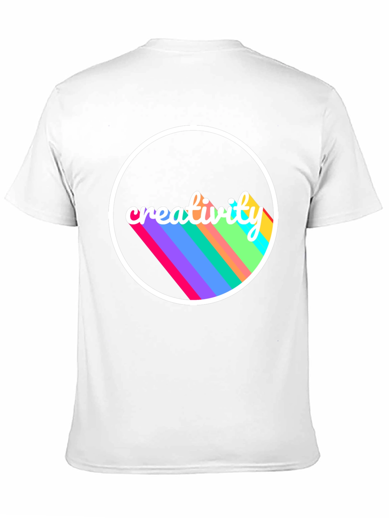 Creative Vision Tee - Black Cotton Graphic T-Shirt