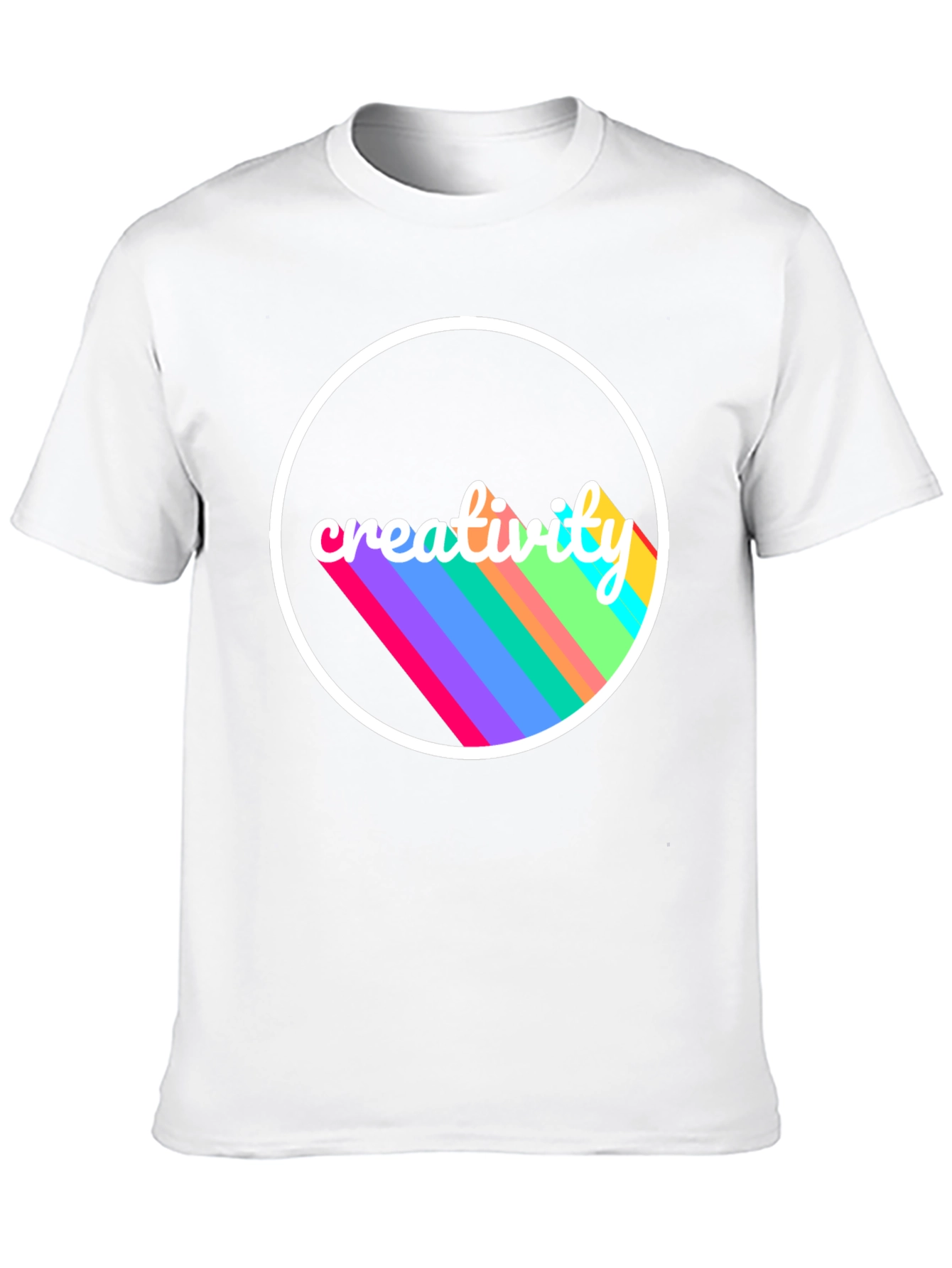 Creative Vision Tee - Black Cotton Graphic T-Shirt