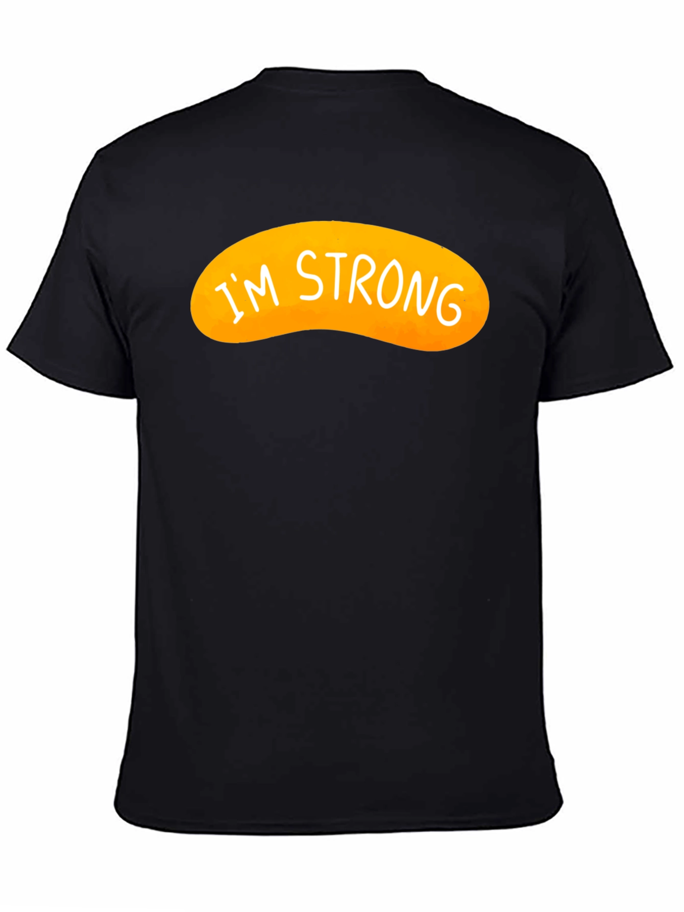 Im Strong Graphic Tee - Black Cotton Blend
