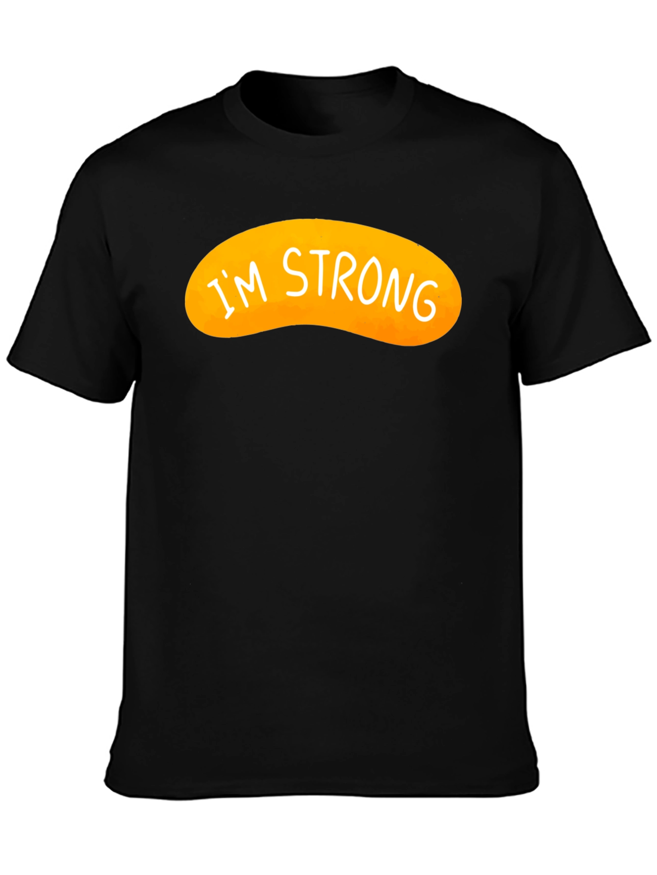 Im Strong Graphic Tee - Black Cotton Blend