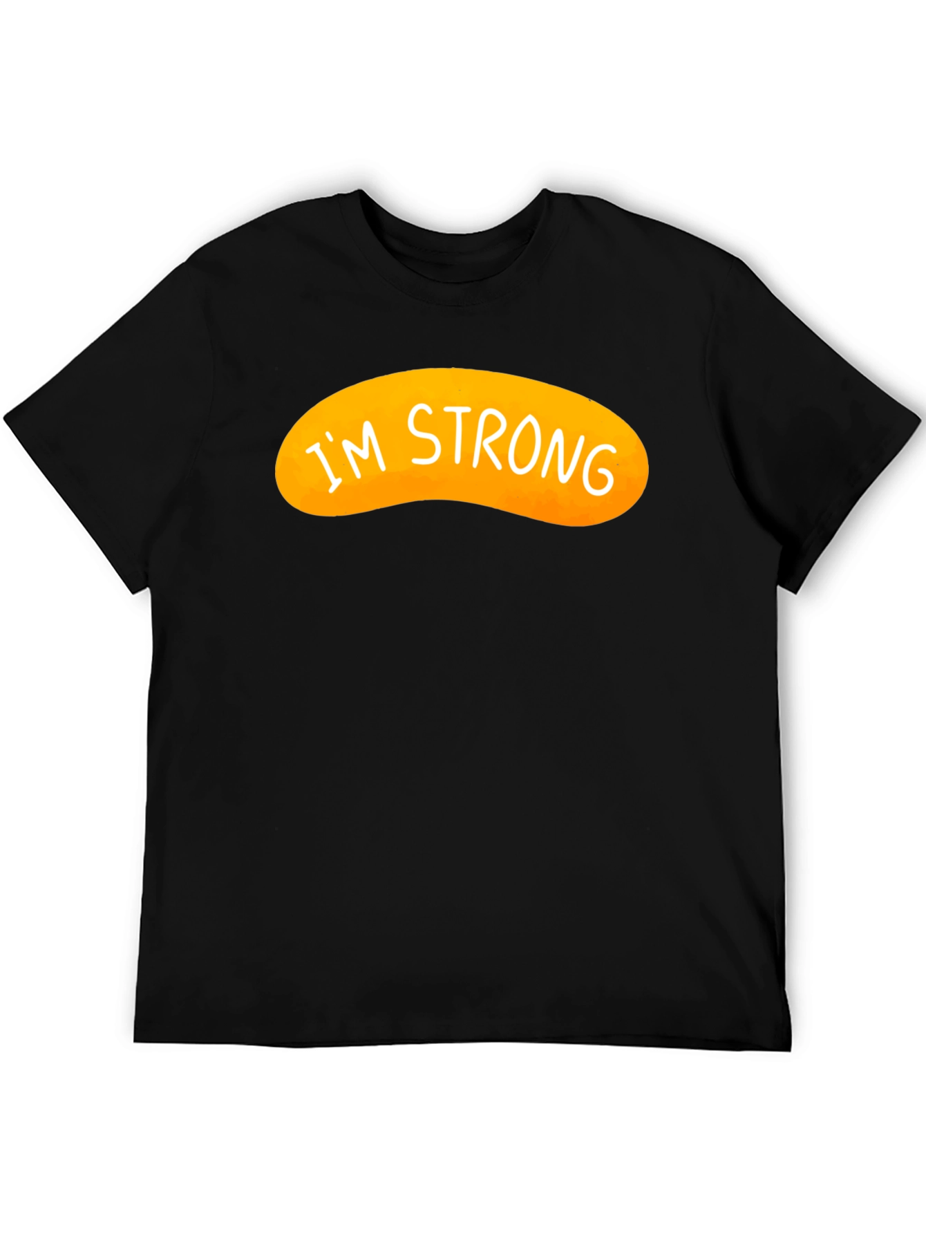 Im Strong Graphic Tee - Black Cotton Blend