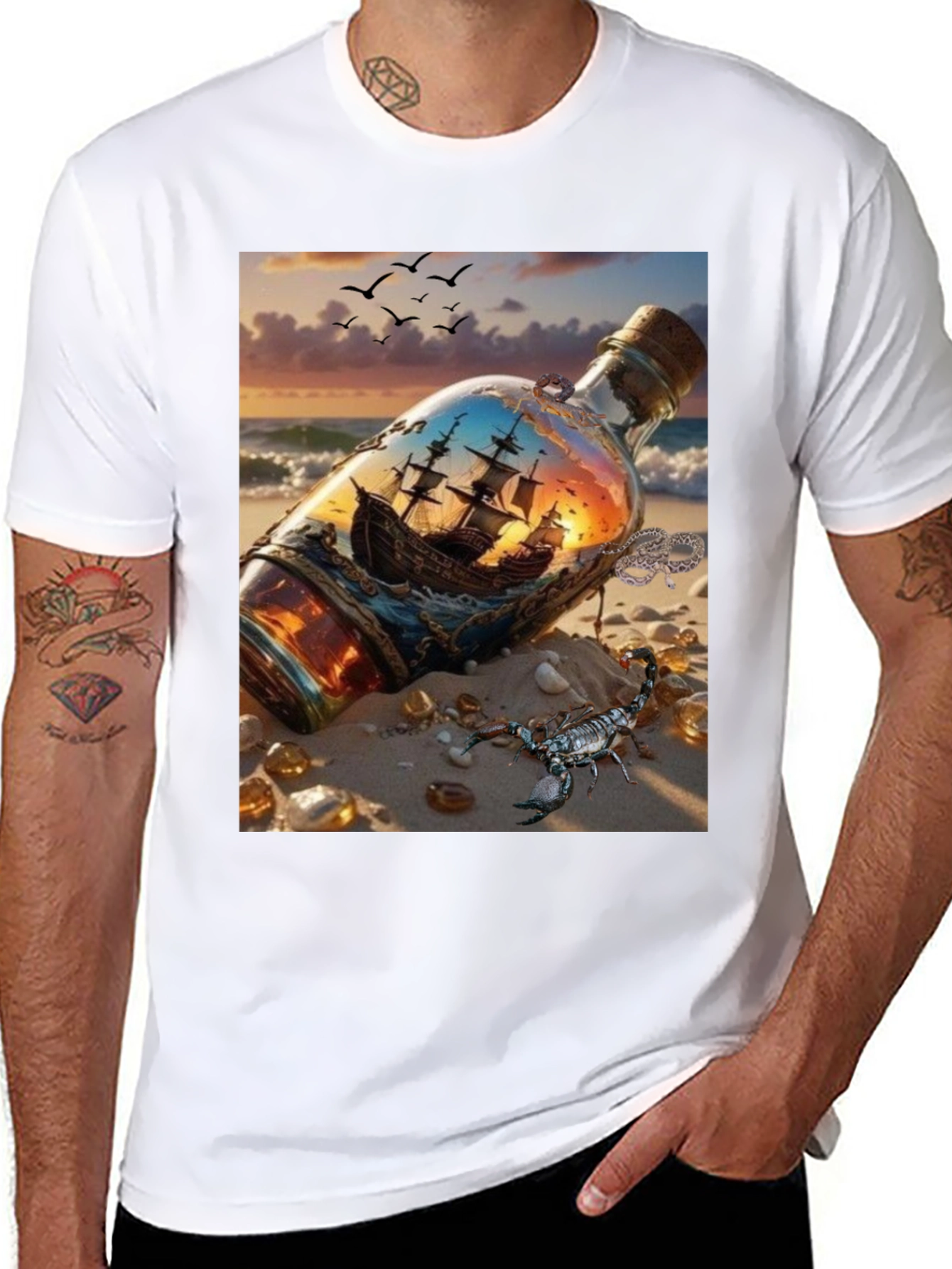 Ship in a Bottle Graphic Tee