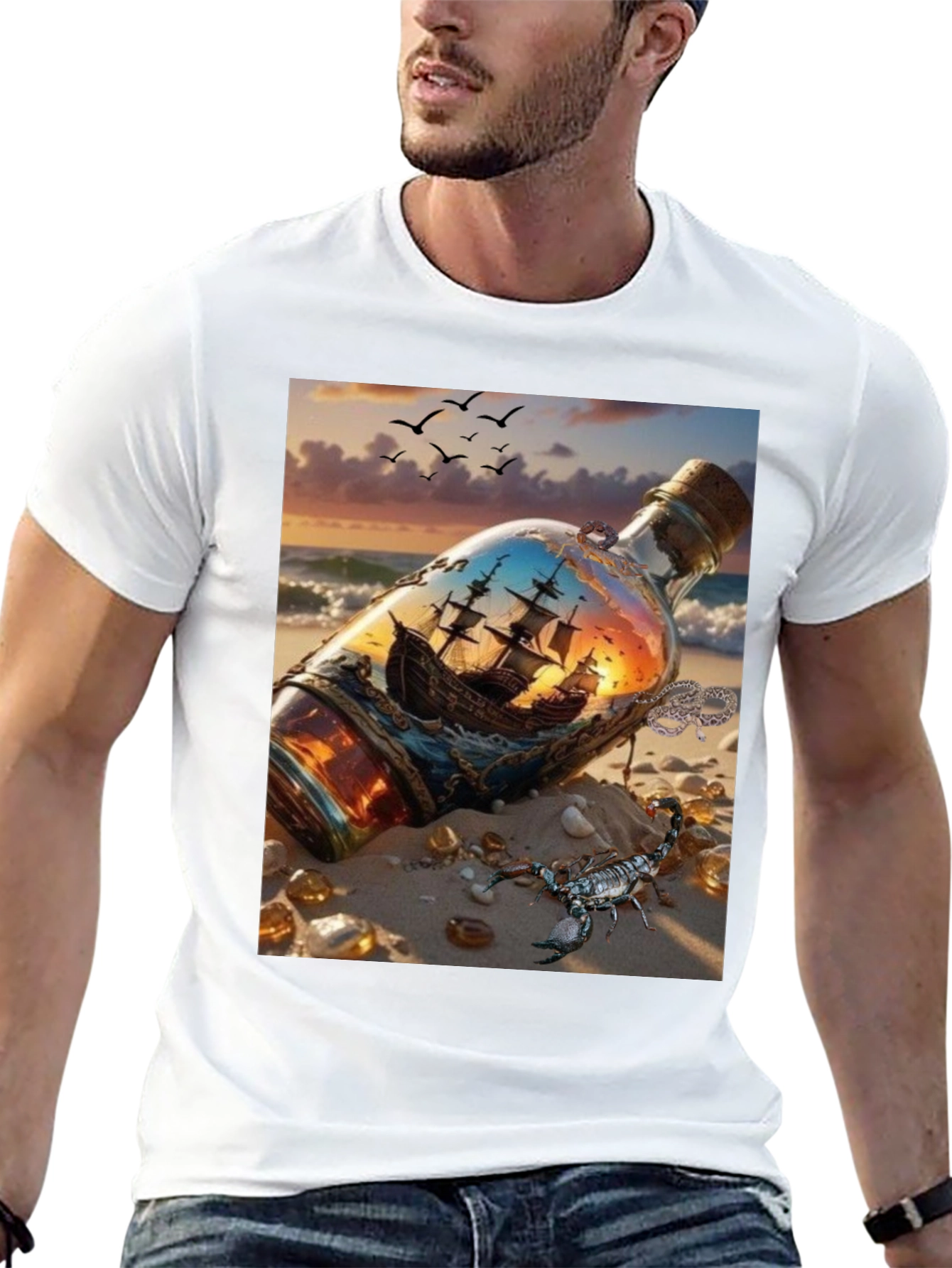 Ship in a Bottle Graphic Tee