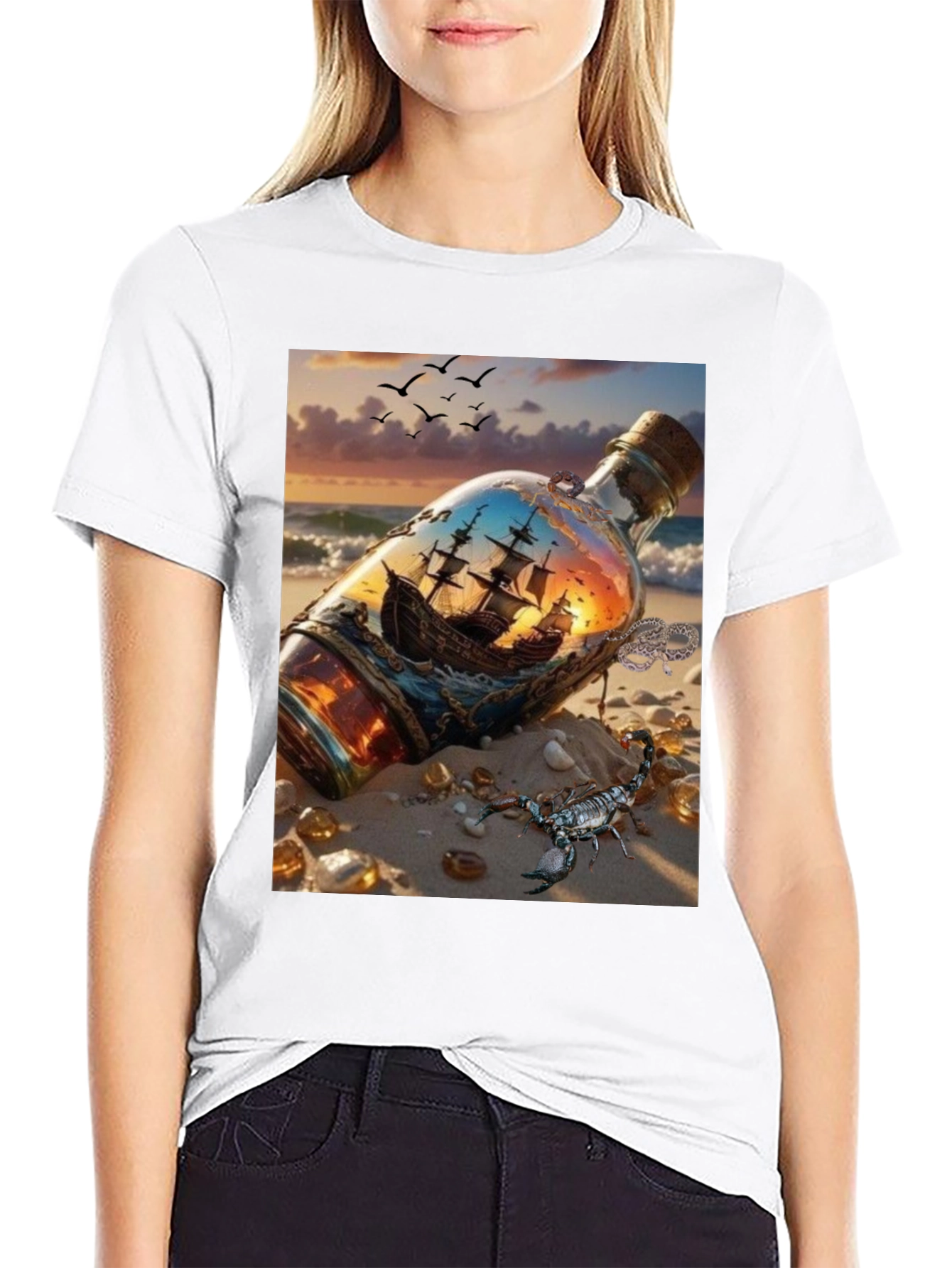 Ship in a Bottle Graphic Tee
