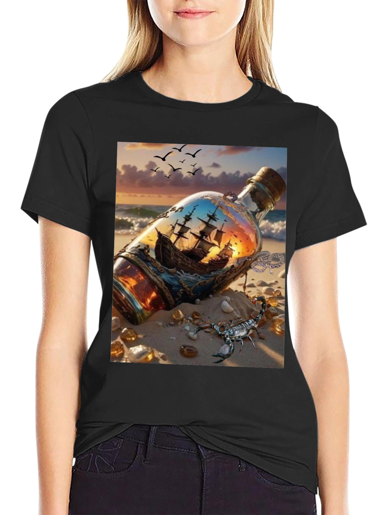 Ship in a Bottle Graphic Tee