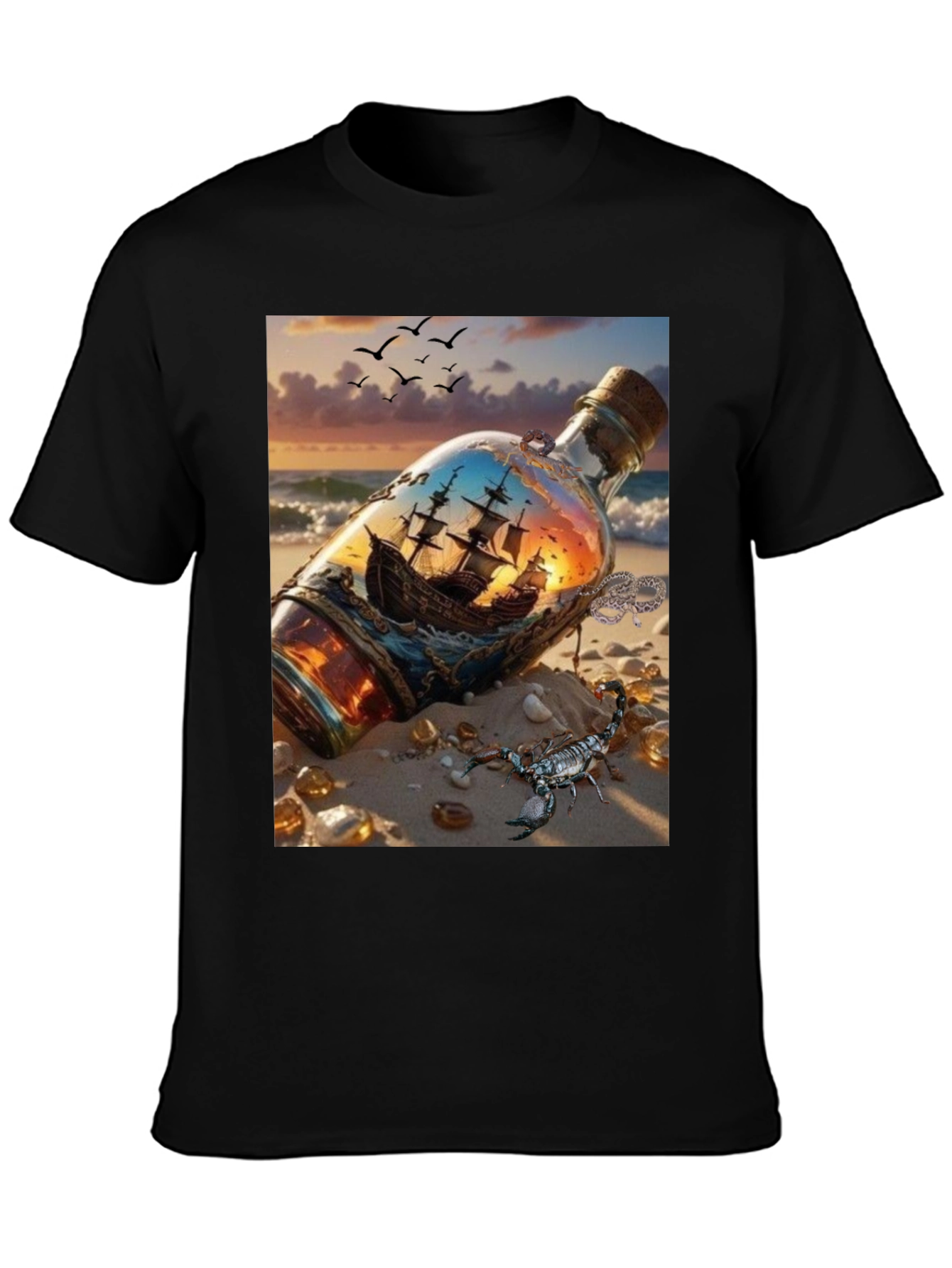 Ship in a Bottle Graphic Tee