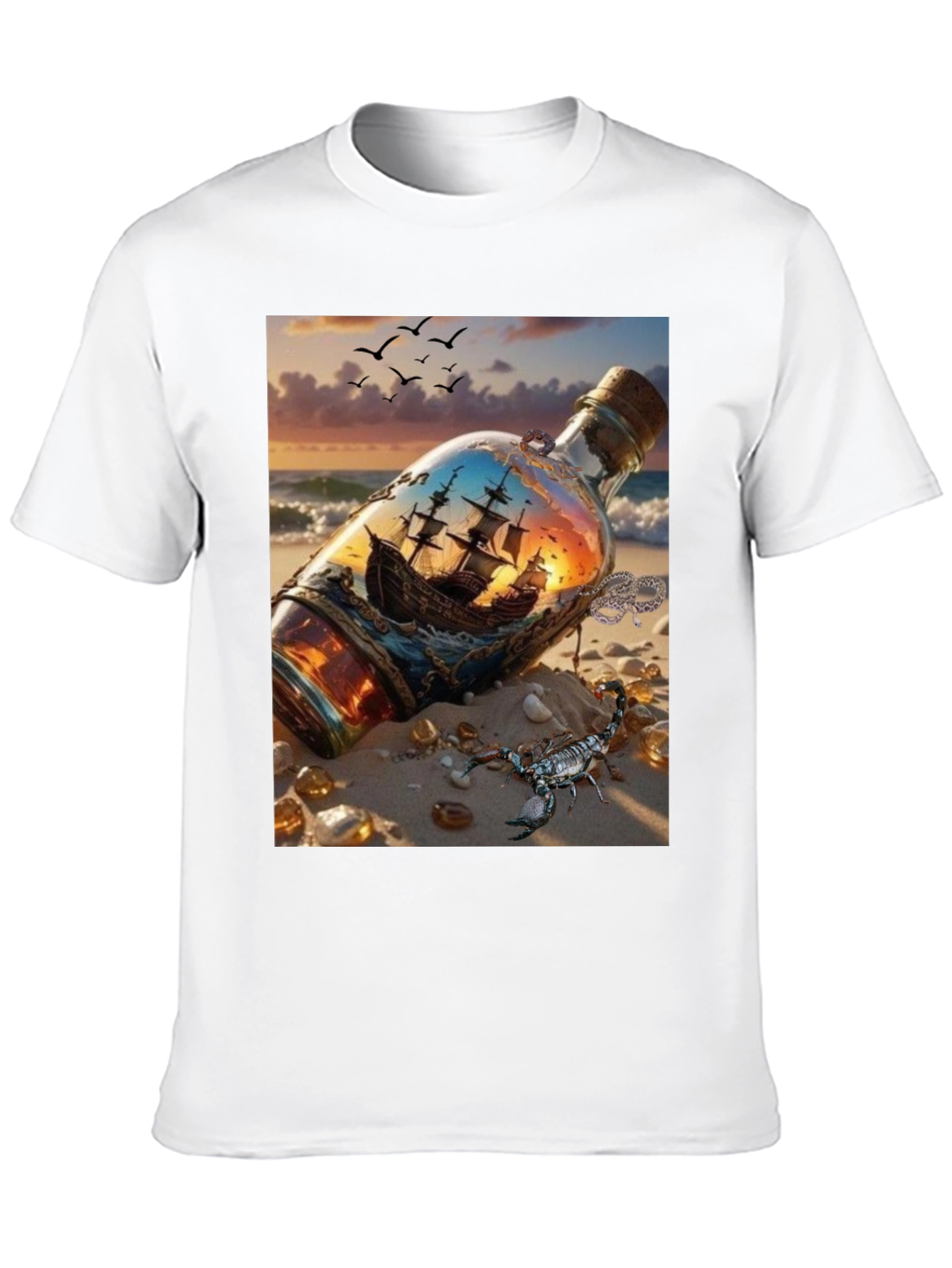 Ship in a Bottle Graphic Tee