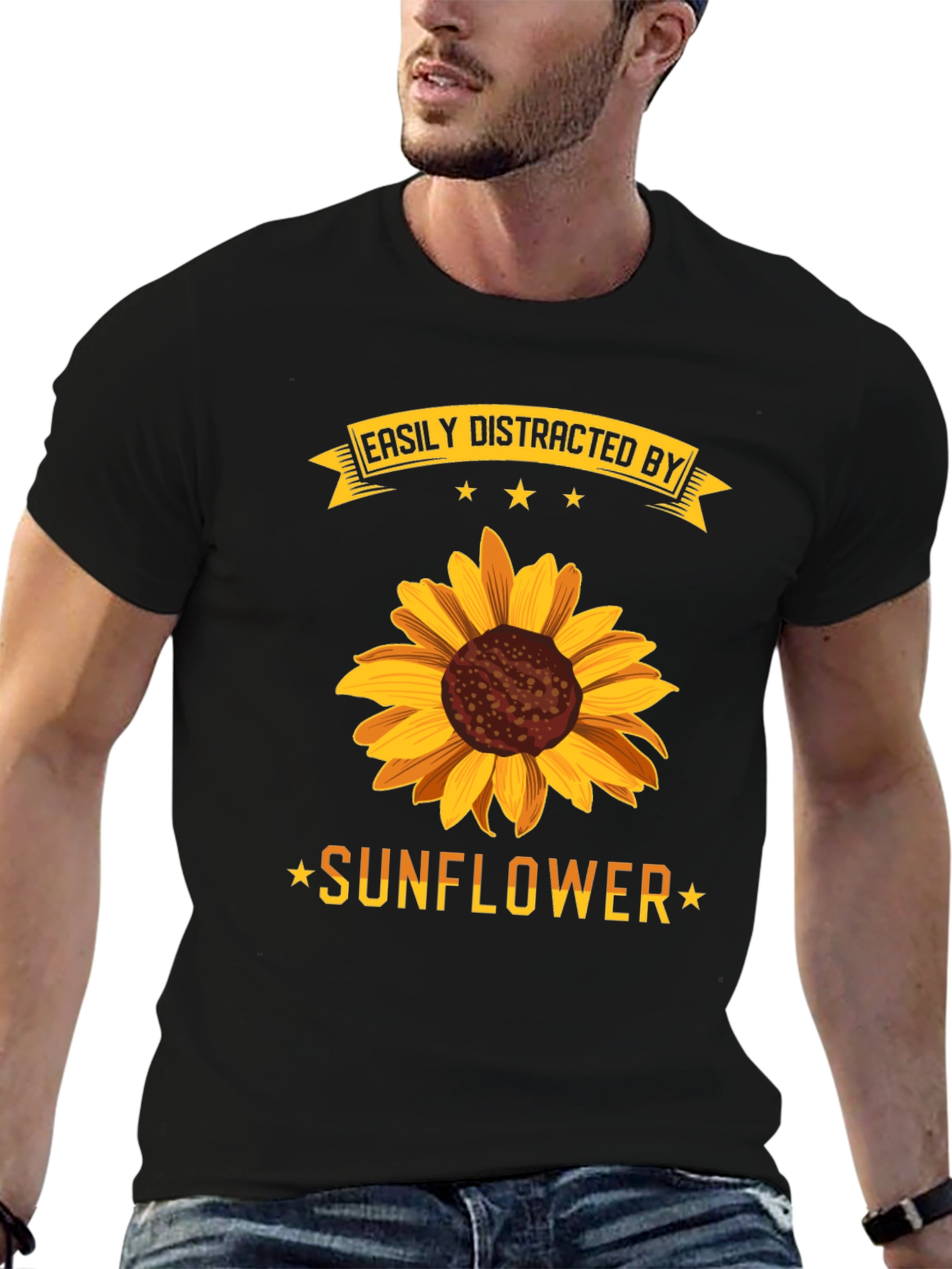 Easily Distracted by Sunflowers T-Shirt