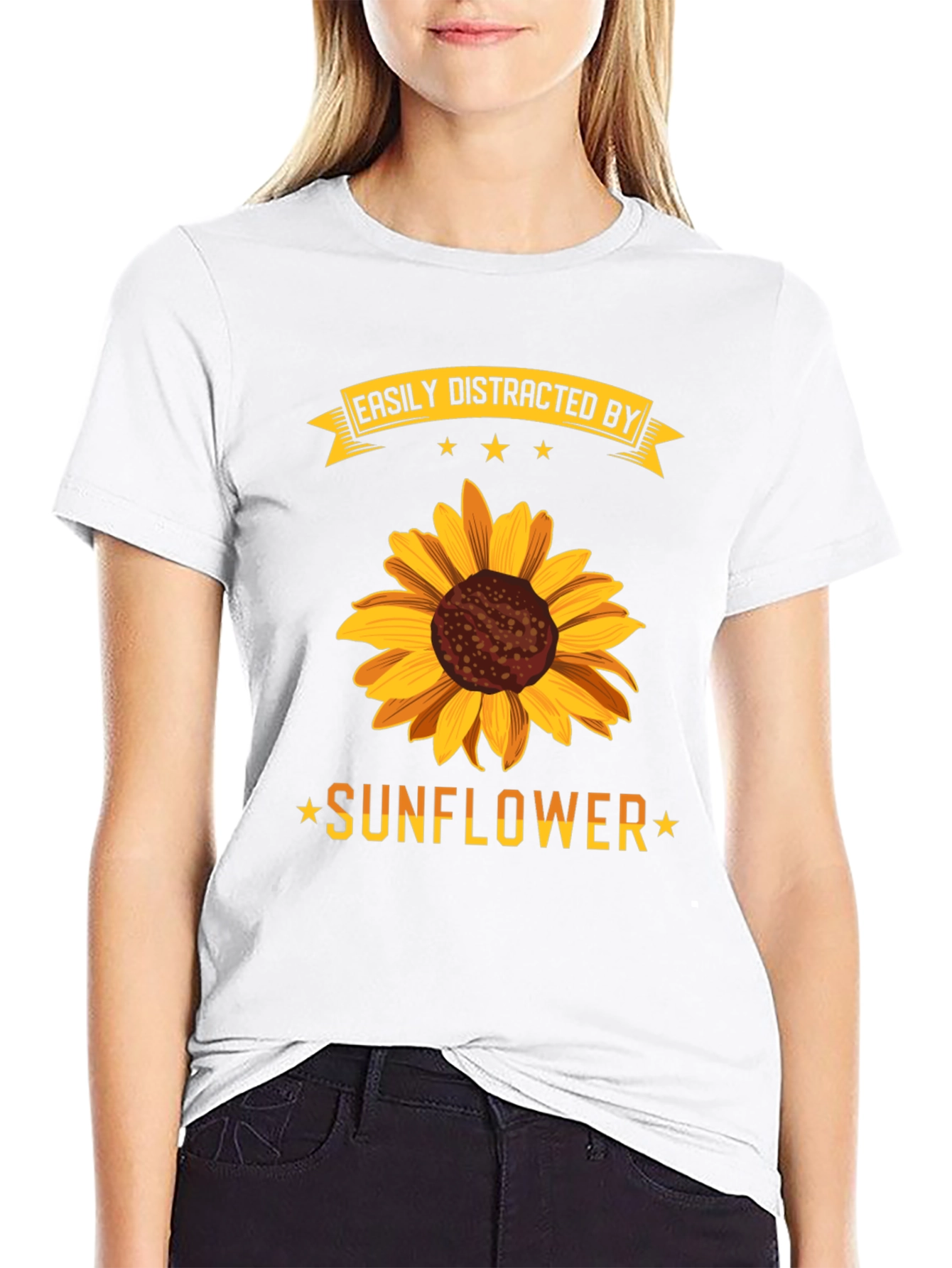 Easily Distracted by Sunflowers T-Shirt