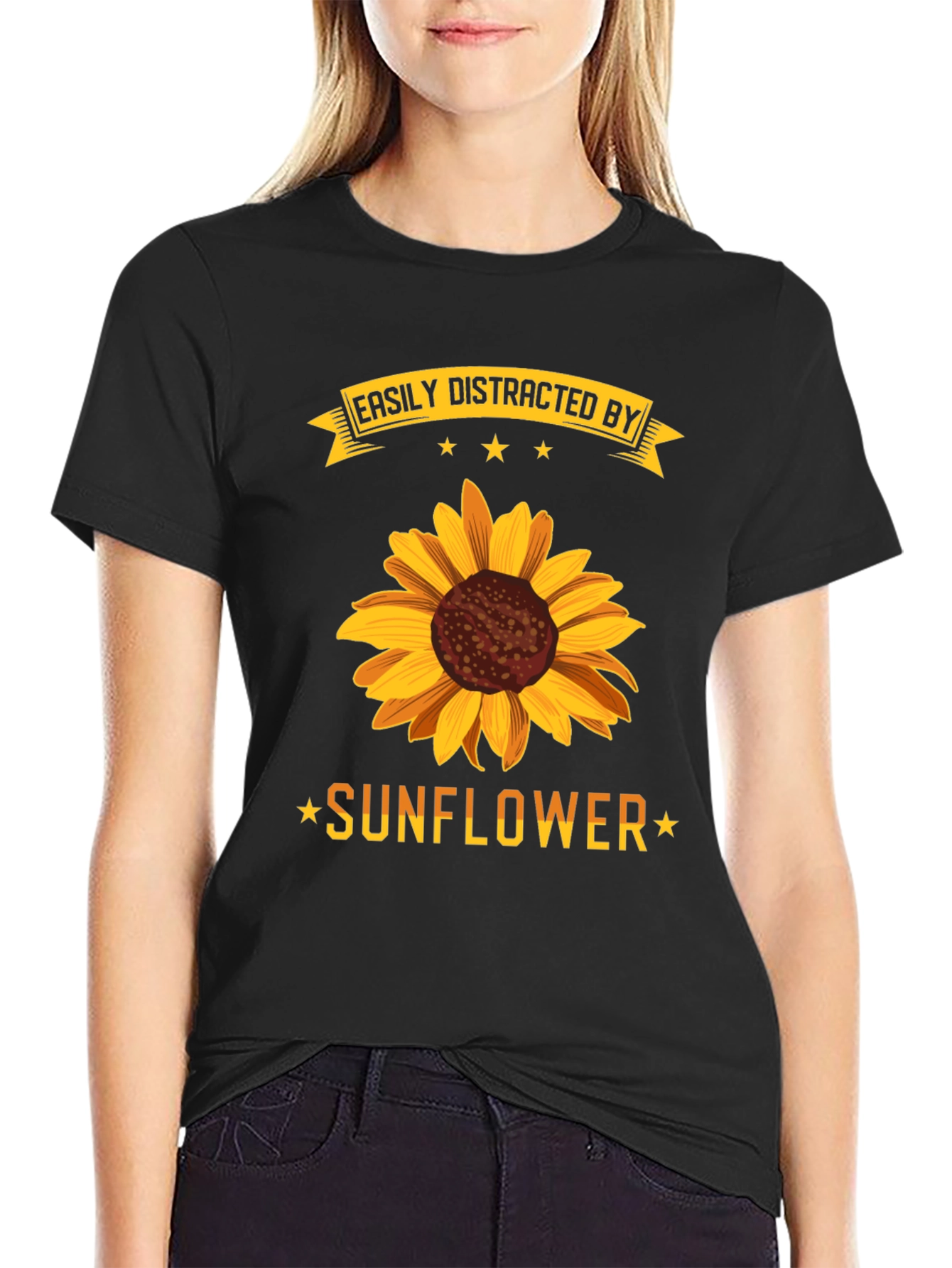 Easily Distracted by Sunflowers T-Shirt