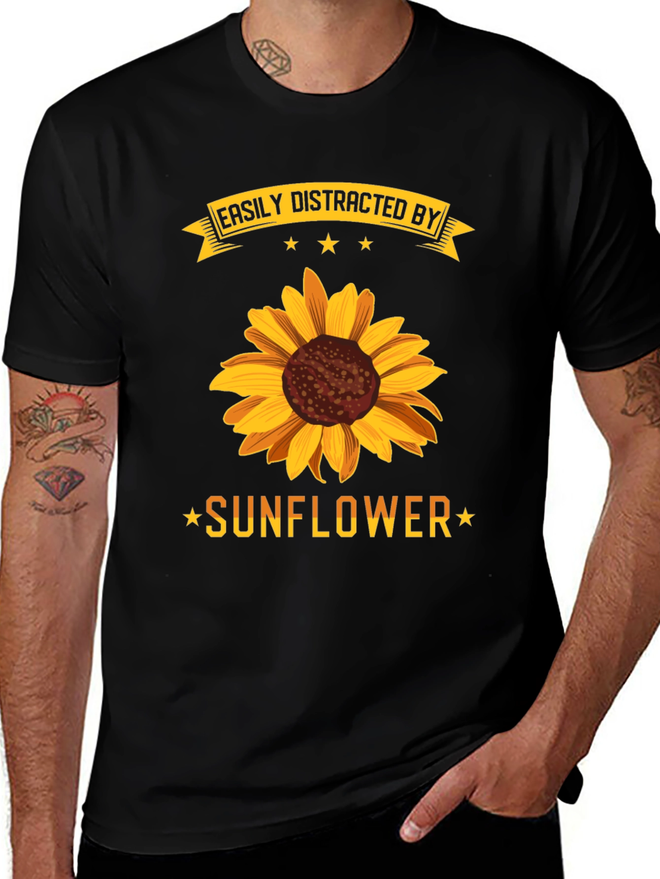 Easily Distracted by Sunflowers T-Shirt