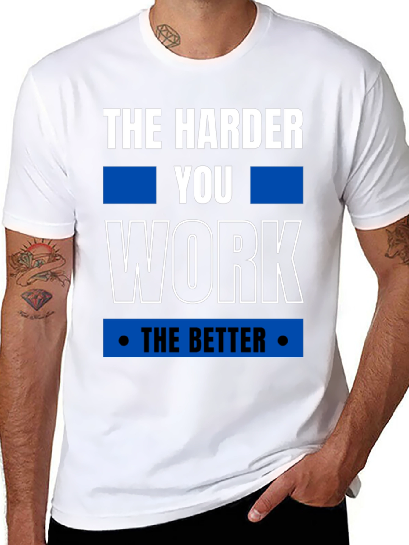 Motivational Harder You Work Graphic Tee