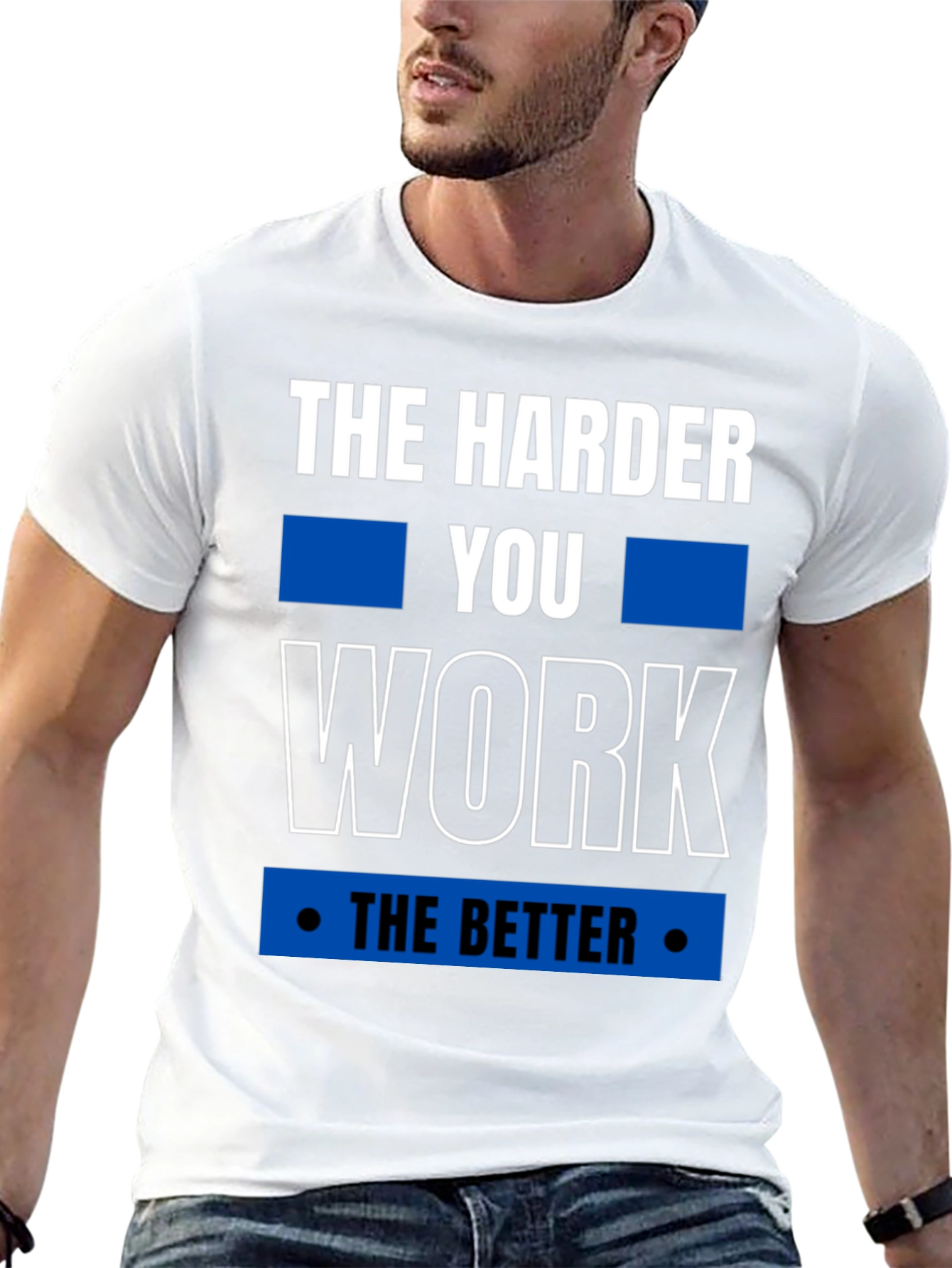 Motivational Harder You Work Graphic Tee