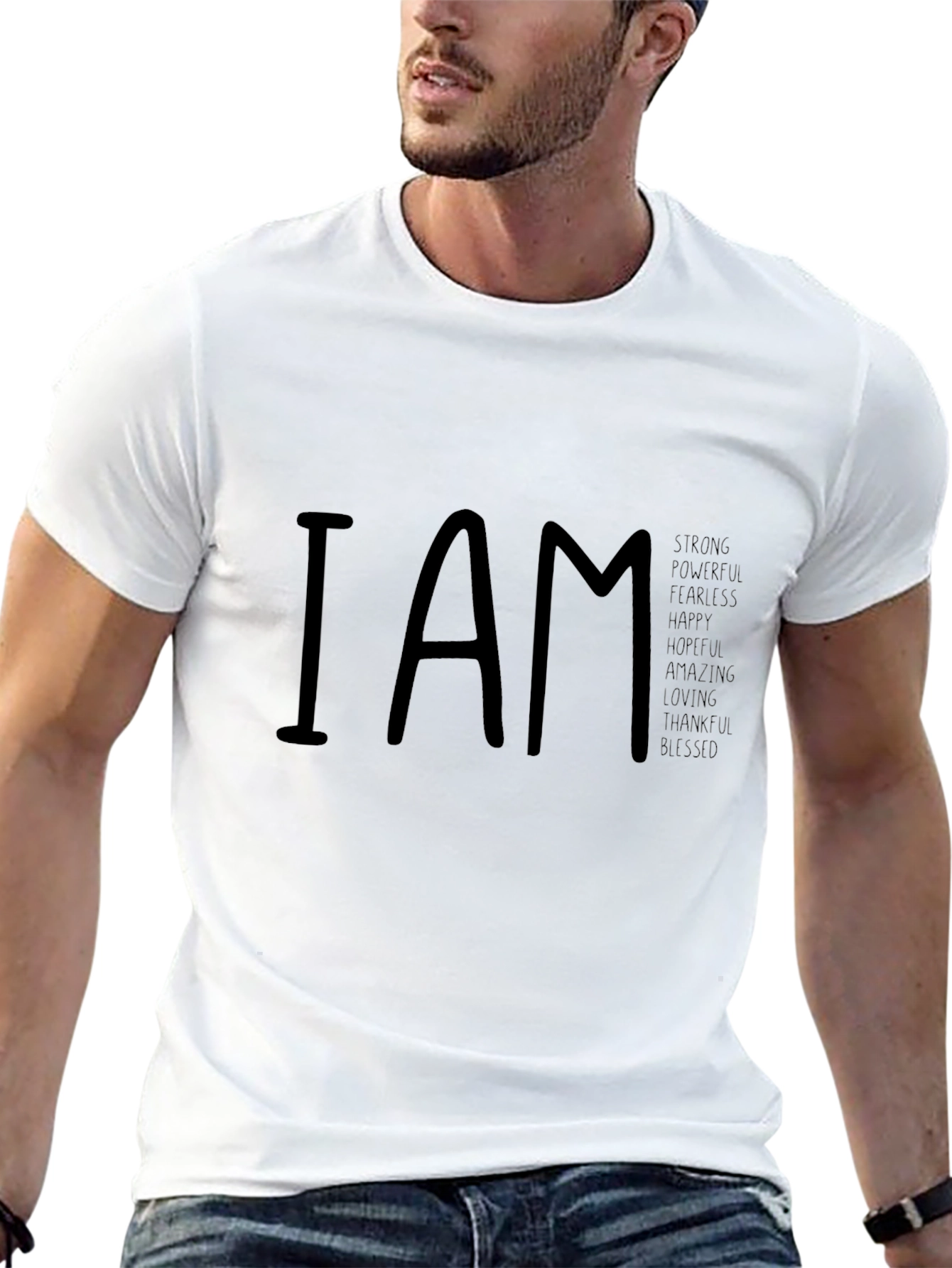 I AM Strong T-Shirt - Inspirational Graphic Tee