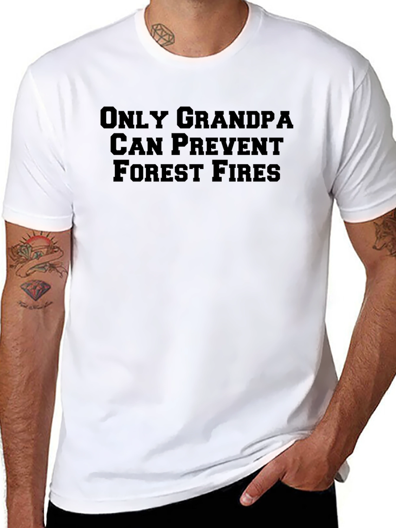 Only Grandpa Can Prevent Forest Fires Tee