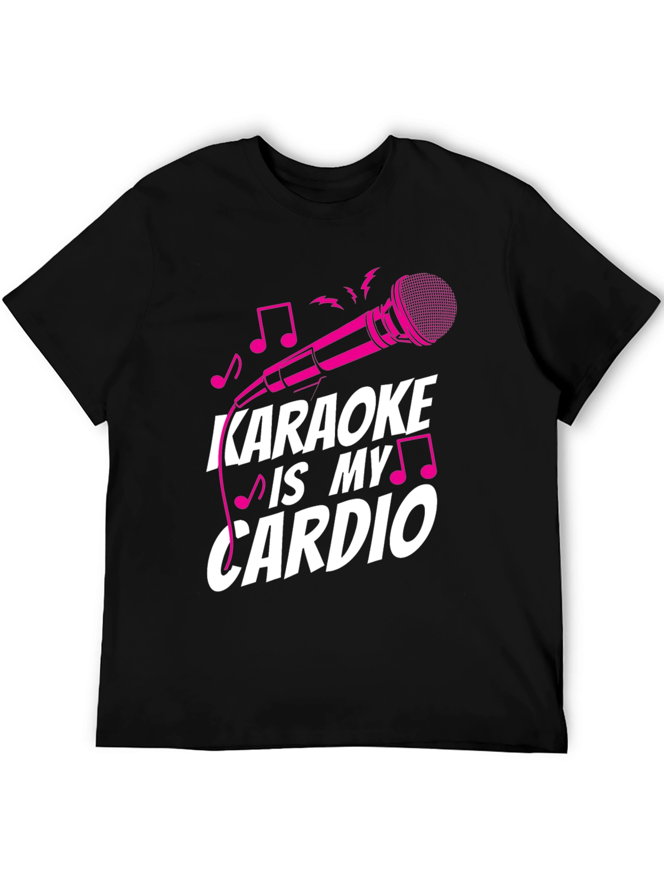 Karaoke is My Cardio T-Shirt - Black Cotton Tee