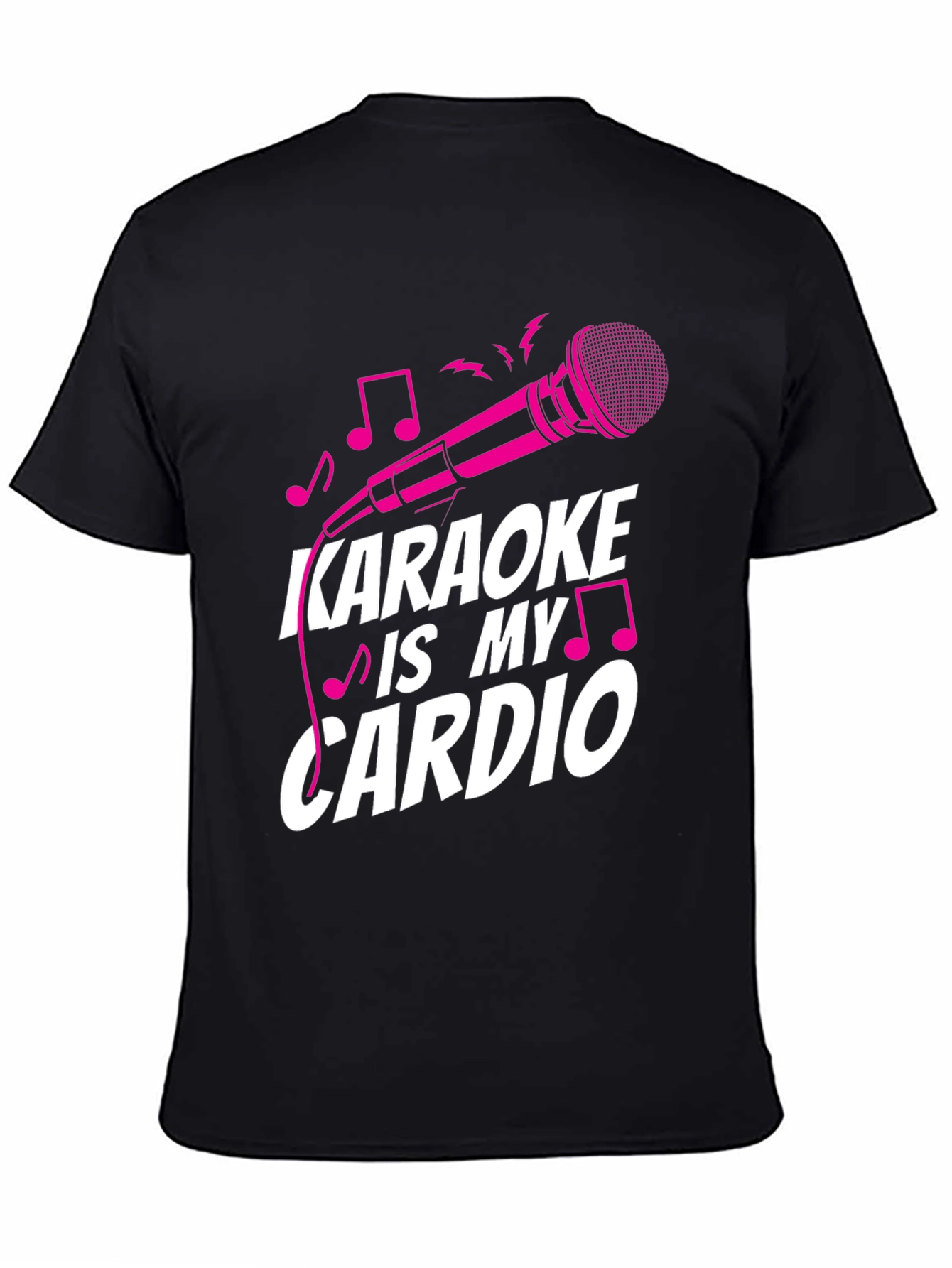 Karaoke is My Cardio T-Shirt - Black Cotton Tee