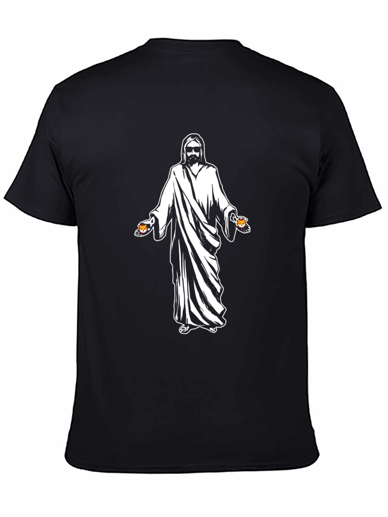 Cool Jesus Beer Graphic Black T-Shirt