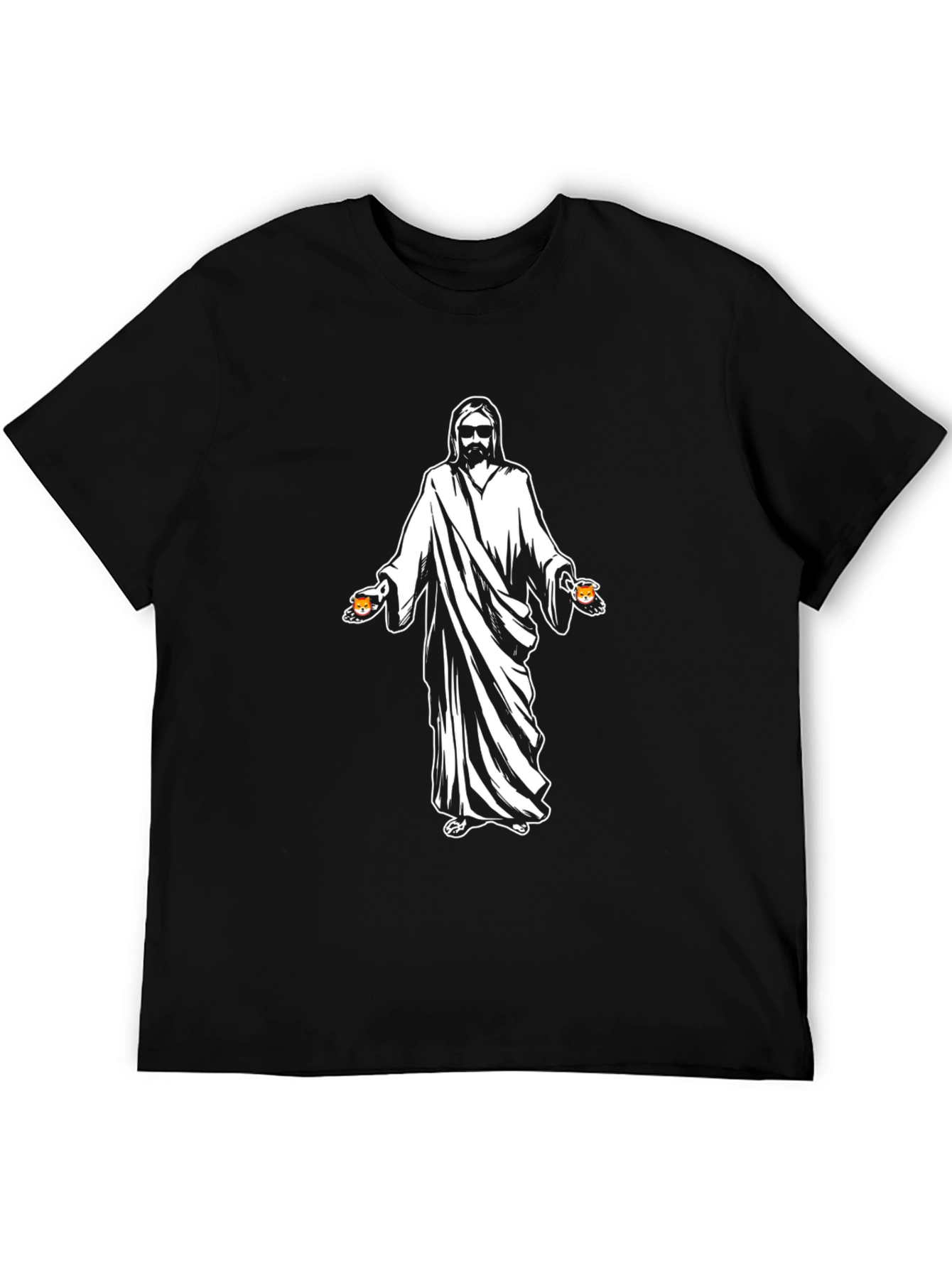 Cool Jesus Beer Graphic Black T-Shirt