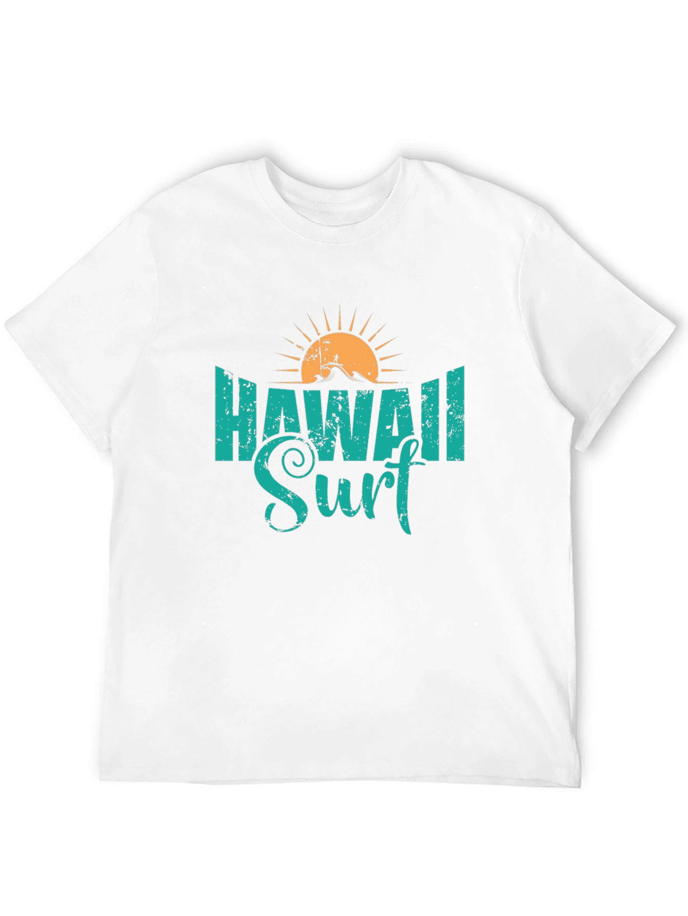 Hawaii Surf Graphic Tee - Black