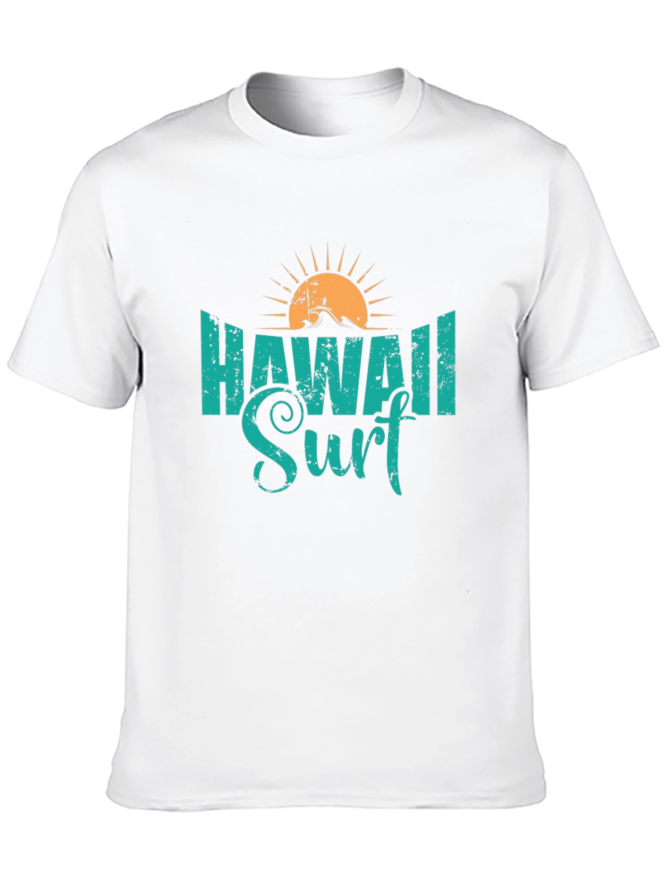 Hawaii Surf Graphic Tee - Black
