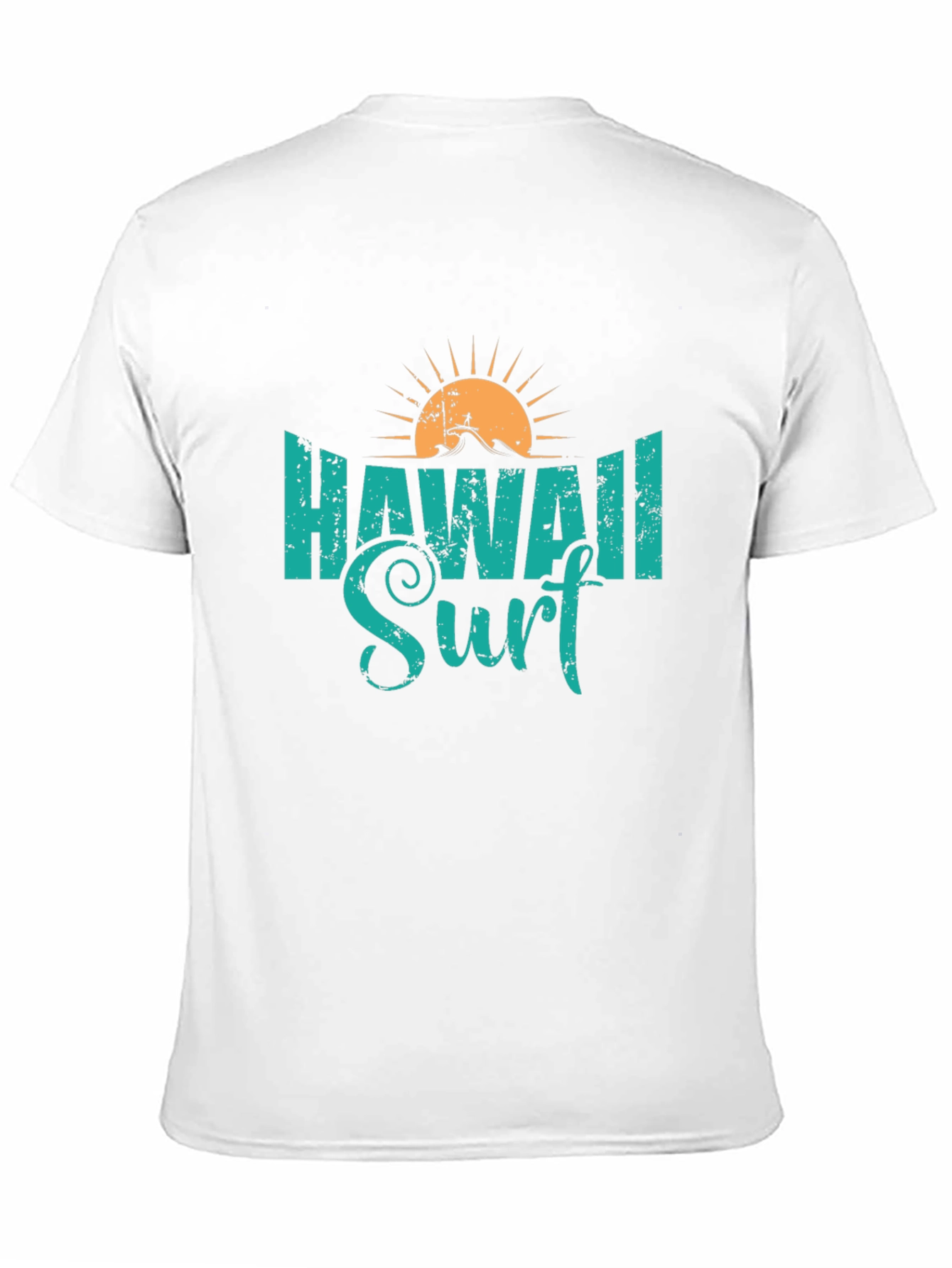 Hawaii Surf Graphic Tee - Black