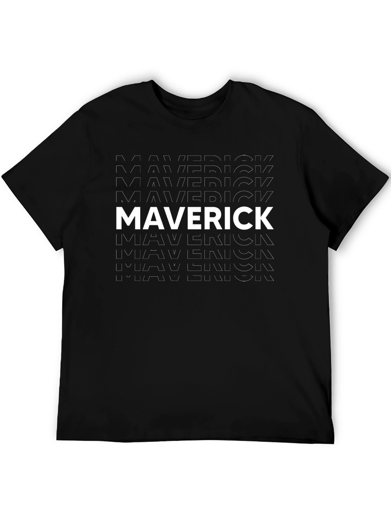 Maverick Graphic Tee - Bold Black T-Shirt