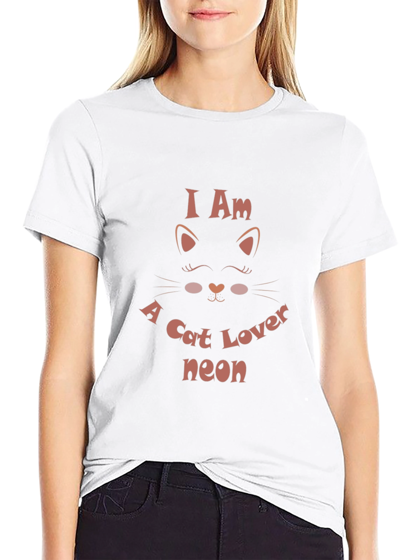 I am a Cat Lover Black Tee